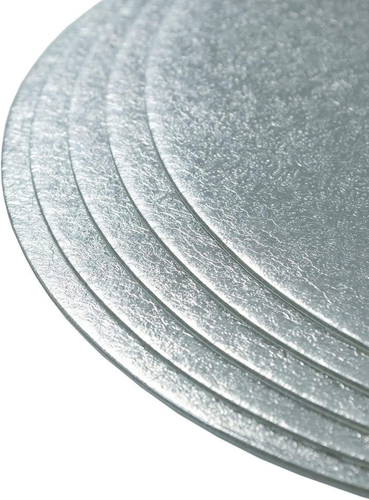 Culpitt - Round Cake Boards 6 Inch (1.8mm Thick) Silver Foil Finish (Pack of 25)