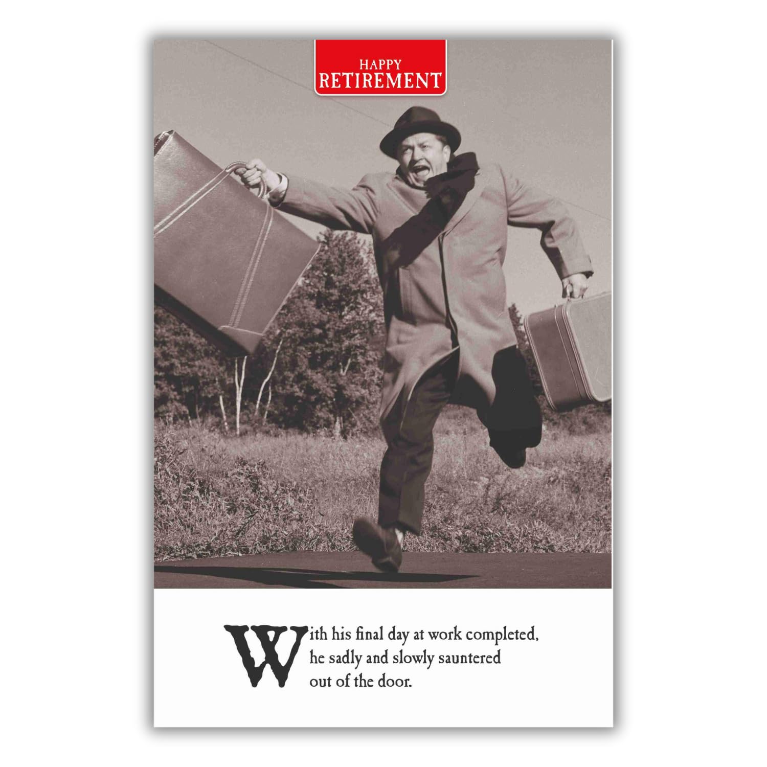 Emotional Rescue On the Ceiling Retirement Card - Funny Humor | 15.9 x 23.5 cm 1