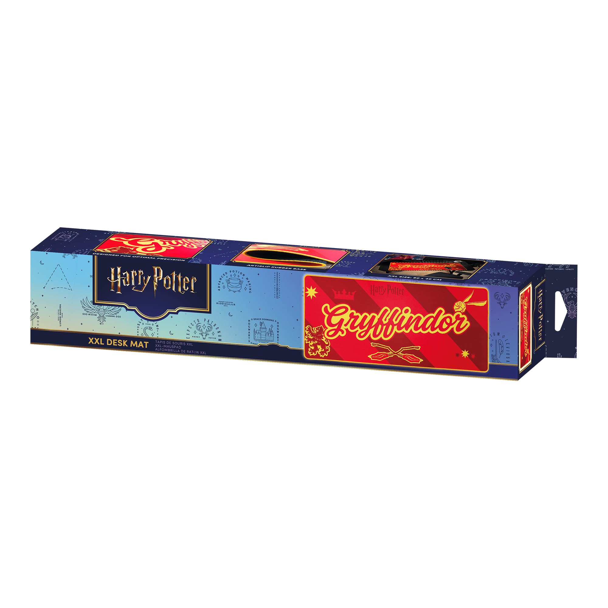 Subsonic Harry Potter Gryffindor XXL Desk Mat - 90x40cm Non-Slip | Microfibre Surface | Water-Repellent 4