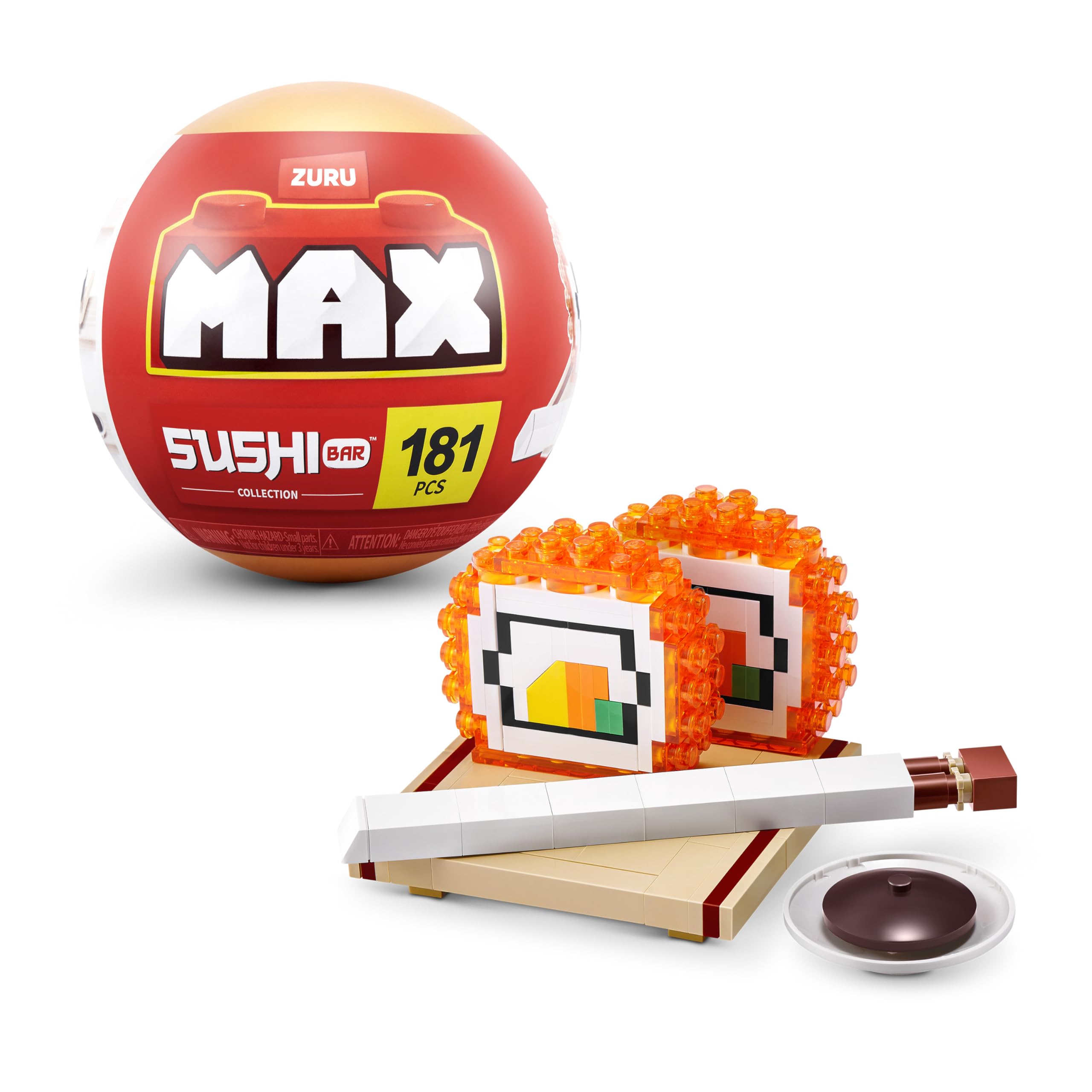 Max Build More Sushi Bar Collection - California Roll Building Set | 181 Pieces | Ages 8+ 1