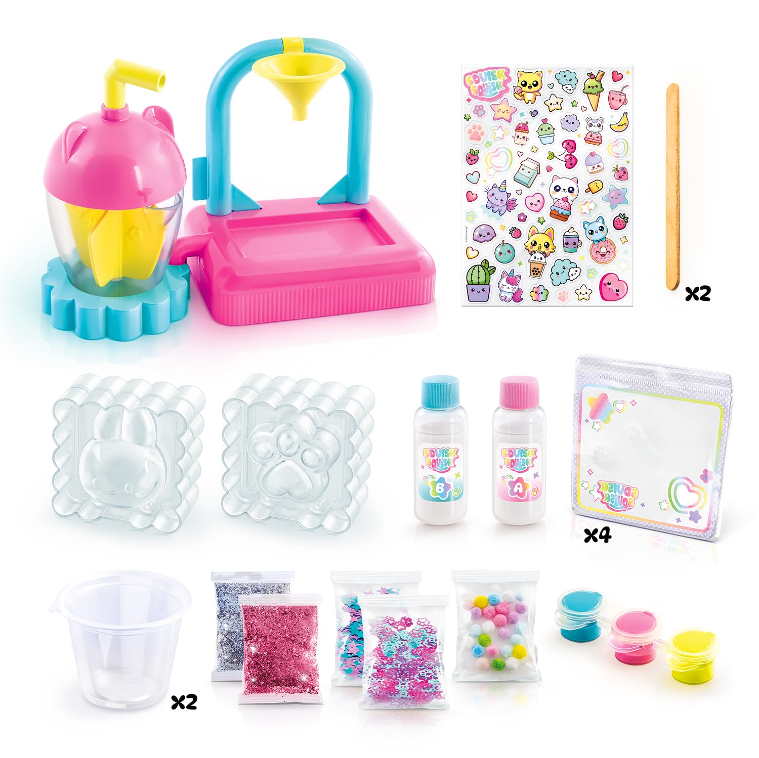 Canal Toys Squish Squish DIY Squishy Factory Craft Kit | Ages 7+ | Pink 6