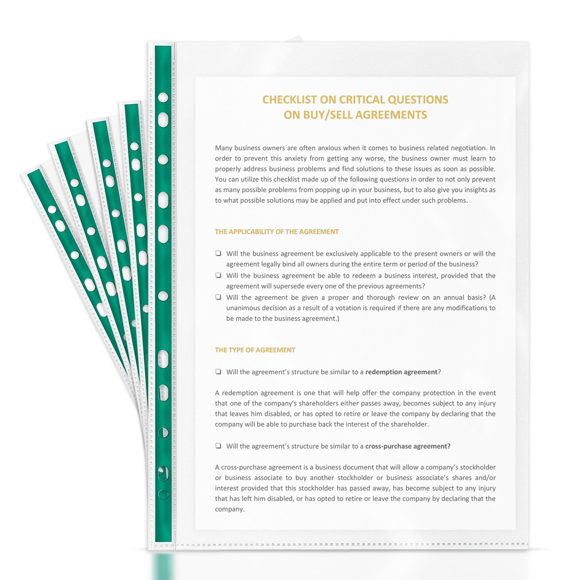 G4GADGET Heavy Duty A4 Sheet Protectors - 100 Pack | Crystal Clear | 90 Micron Polypropylene 1