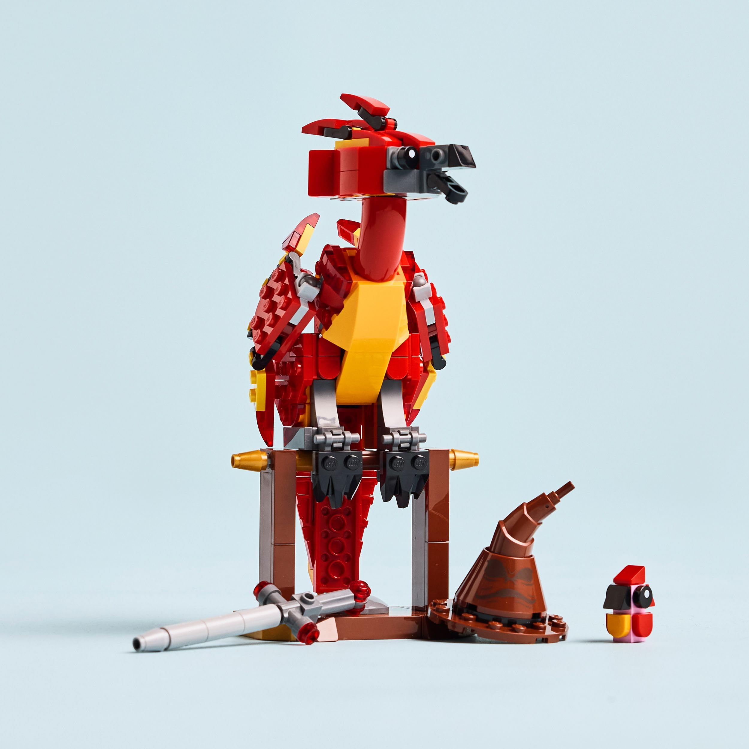 LEGO Harry Potter 76448 Fawkes: Dumbledore’s Phoenix Buildable Figure - 299-Piece Play & Display Set for Ages 8+ 6
