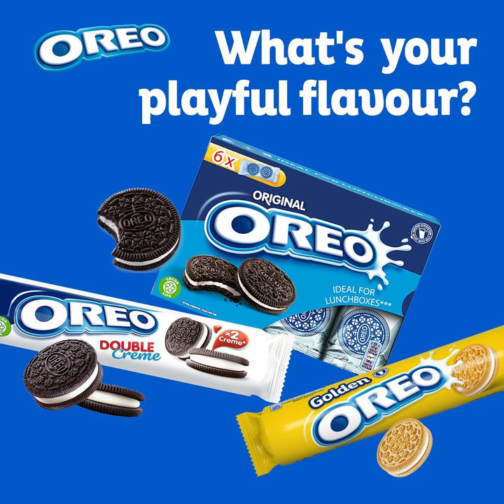 Oreo Sandwich Biscuit Filled with Choco Brownie Batter Flavoured Creme, 154g