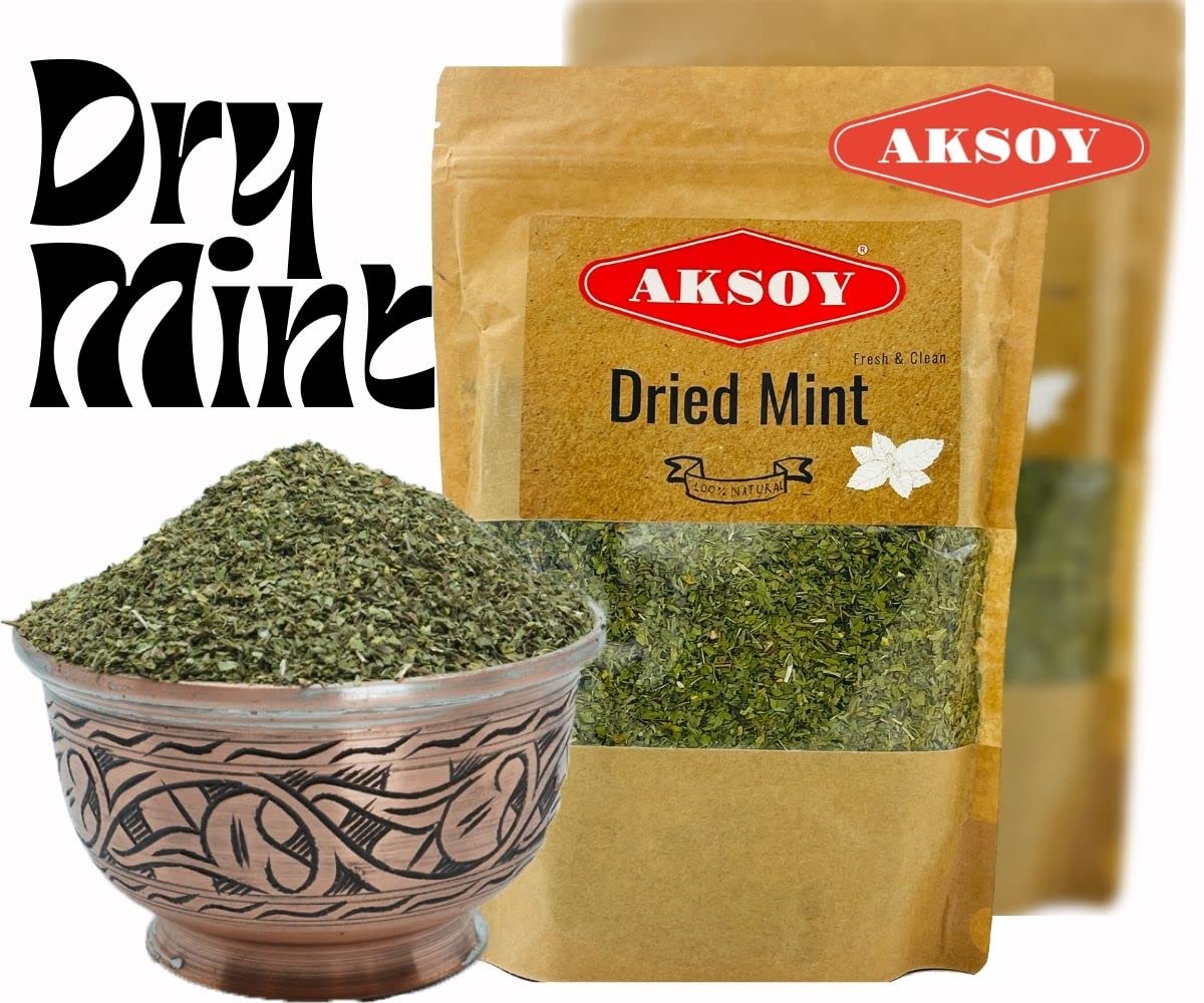 Aksoy Mint Pfefferminzblätter 250 g – Premium getrocknete Minzblätter 8