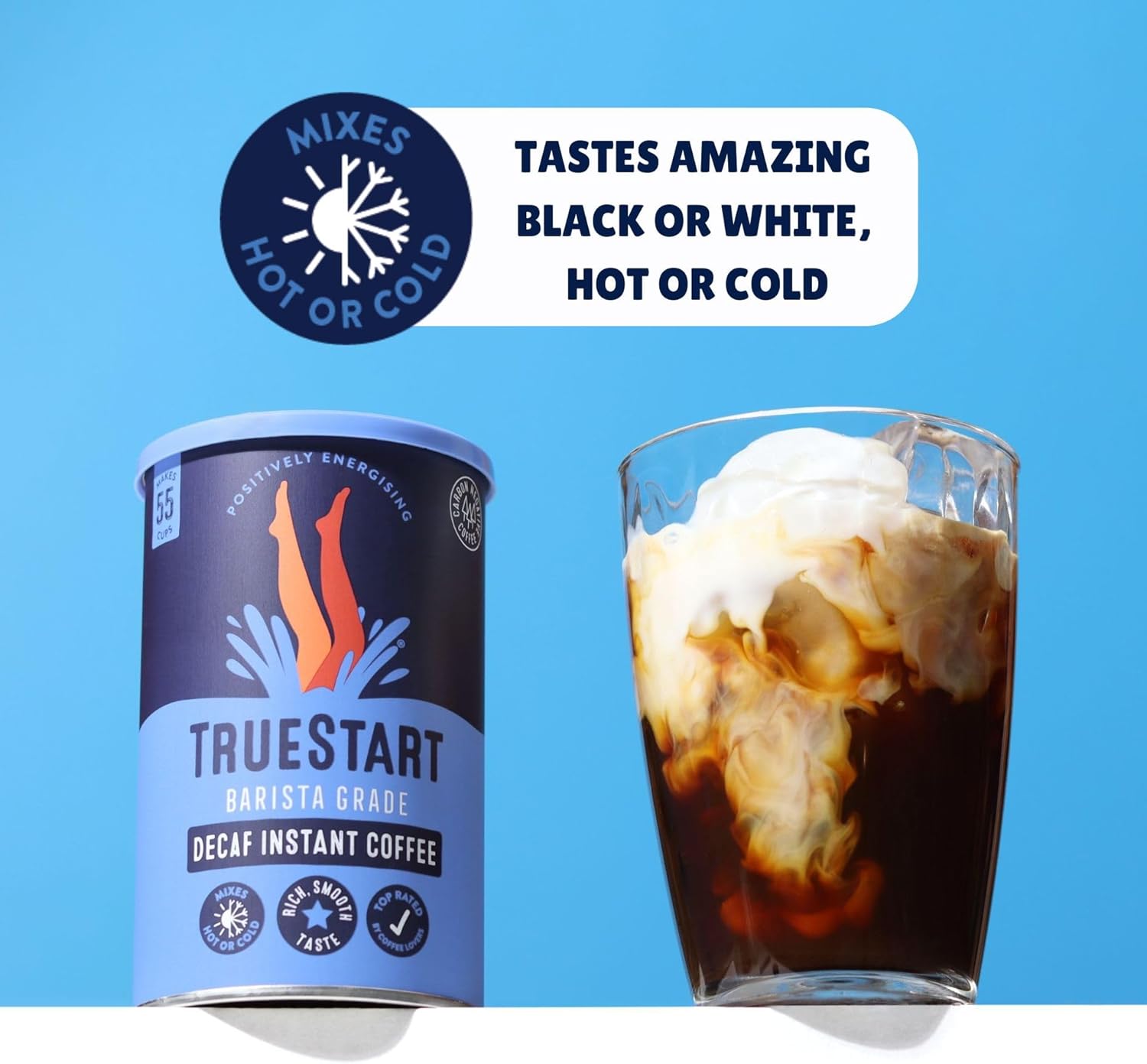 TrueStart Barista Grade DECAF Instantkaffee – 100 g (55 Tassen), gefriergetrockneter Premium-Arabica aus Kolumbien 7