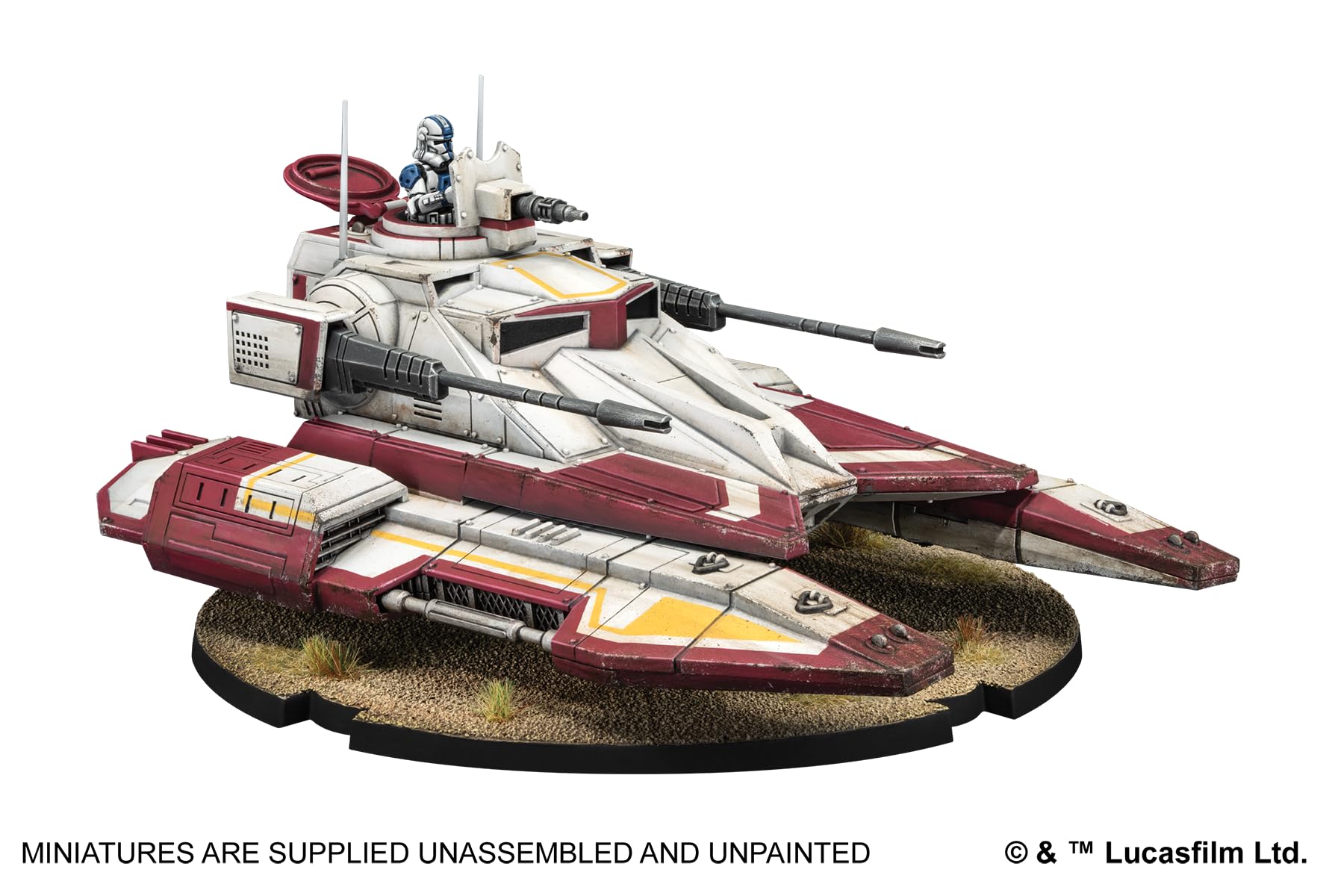 Asmodee Star Wars Legion - TX-130 Saber Tank Miniature Expansion | Heavy Unit 6