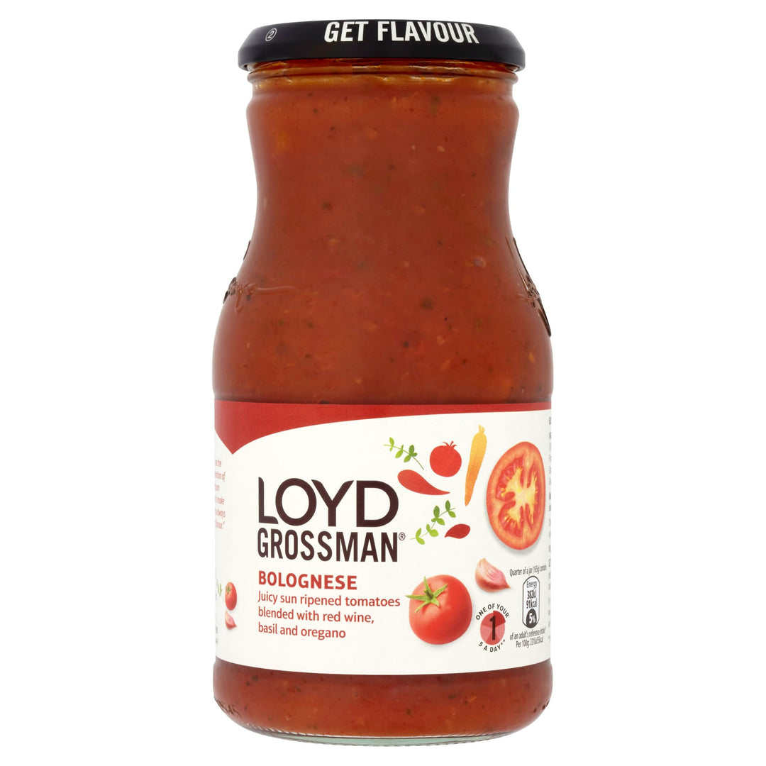Loyd Grossman Italian Bolognese Original Sauce – Made With Italian Tomatoes, 350g