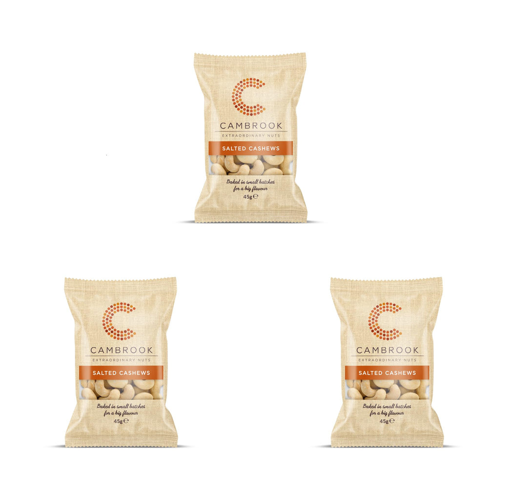 Cambrook Baked & Salt游戏副本 Cashews, 45g Recyclable Pack
