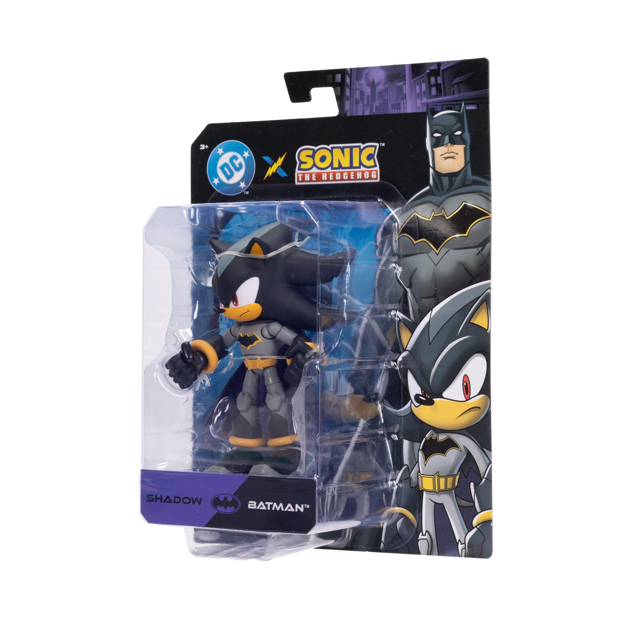 Sonic The Hedgehog DC Comics Shadow as Batman Action Figure - 5" / 13cm Tall | 22 Points of Articulation 4