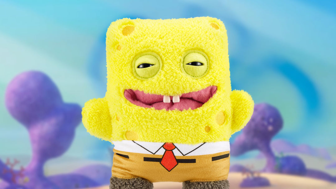 Fuggler x SpongeBob SquarePants 9-inch Plush Toy - Soft Funny Ugly Monster Plushie for Kids & Adults