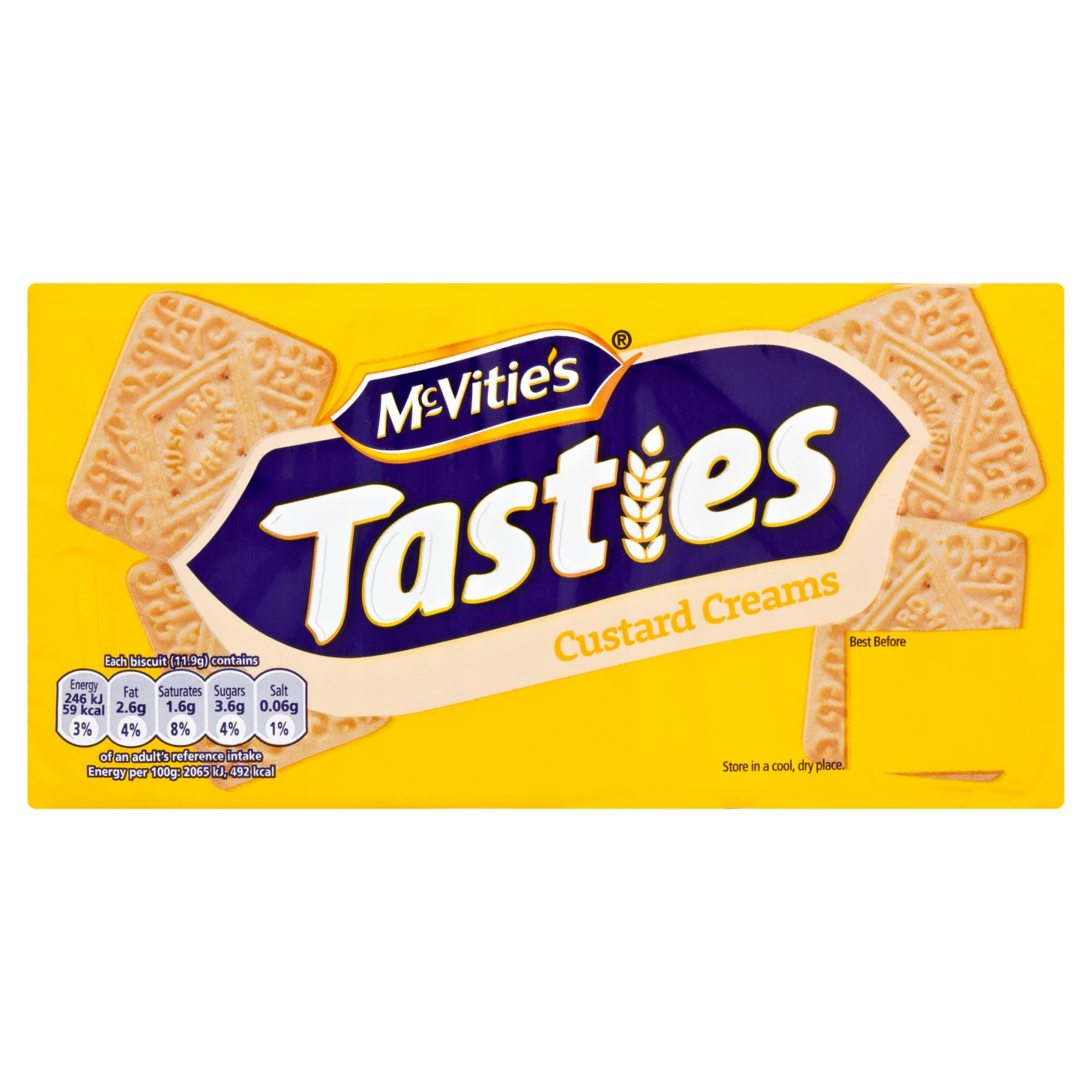 McVitie's Tasties Custard Creams Biscuits, 300 g (Pack of 1) 3