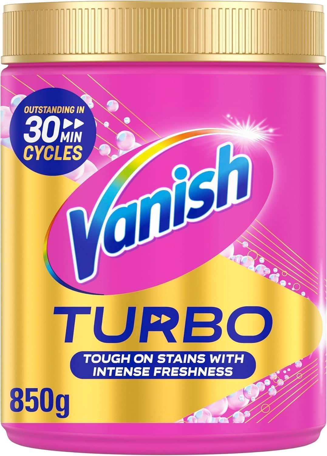 Vanish Turbo Stain Remover Powder - Boosted Oxi Action for Quick Wash | 850g 1