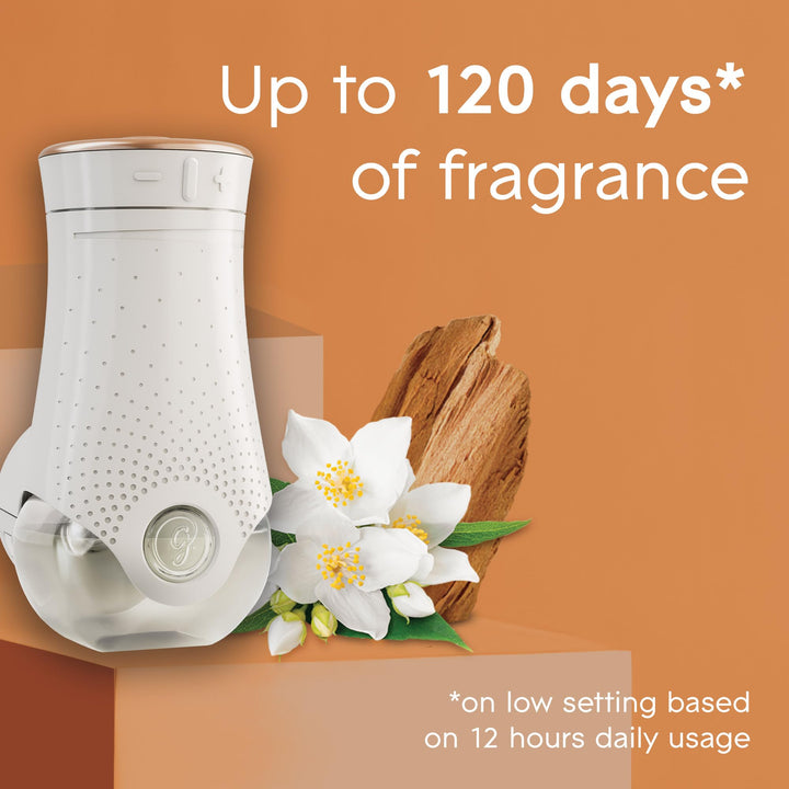Glade - Plug in Air Freshener Refill Electric Scented Oil with Soft Jasmine & Smooth Sandalwood