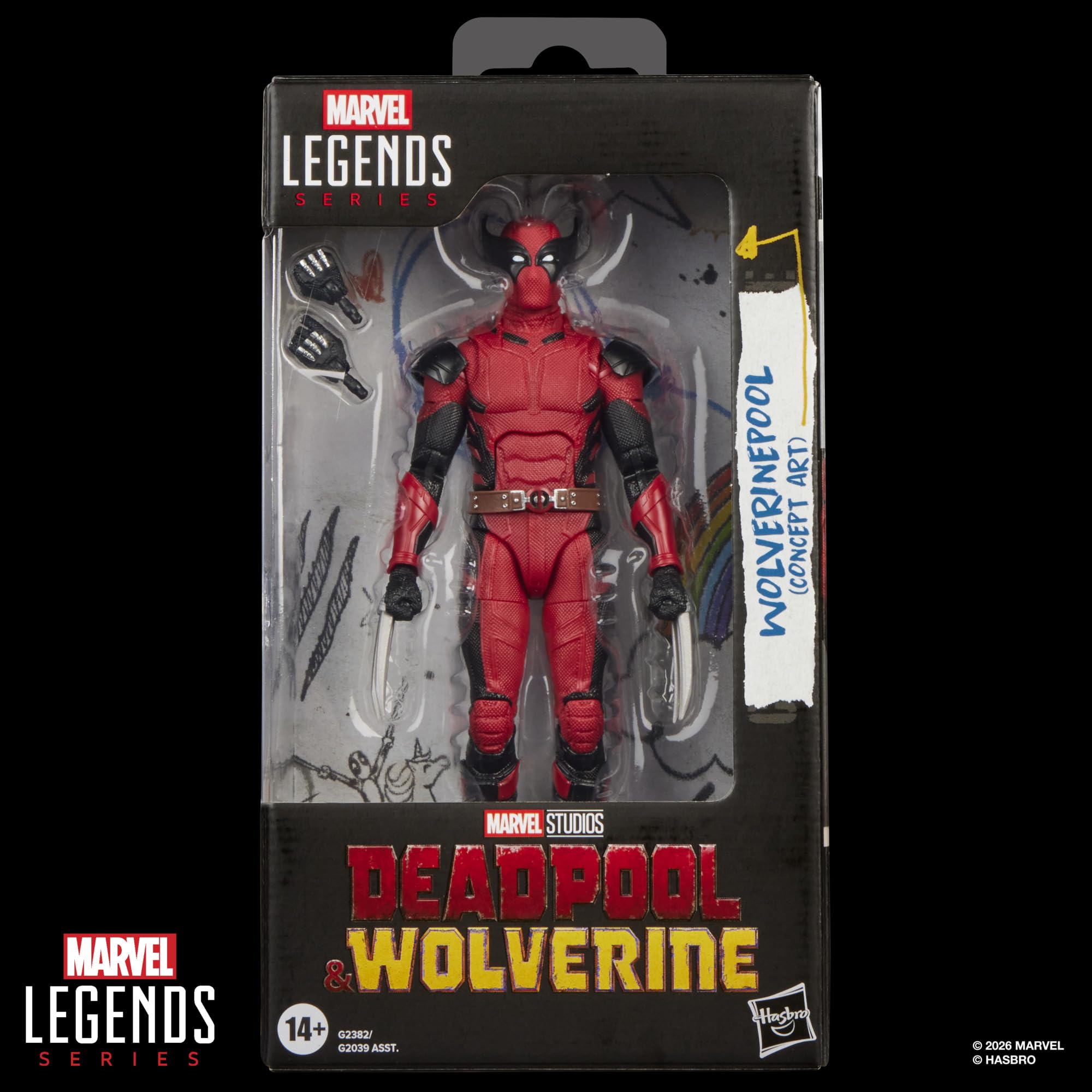 Marvel Legends Wolverinepool (Concept Art) Action Figure - 15cm Scale, Ages 14+