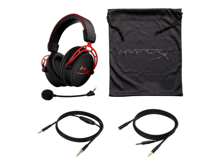 HyperX Cloud Alpha Gaming Headset with Dual Chamber Drivers, Detachable Noise-Cancellation Mic, Compatible with PS5, Xbox Series X|S, PC