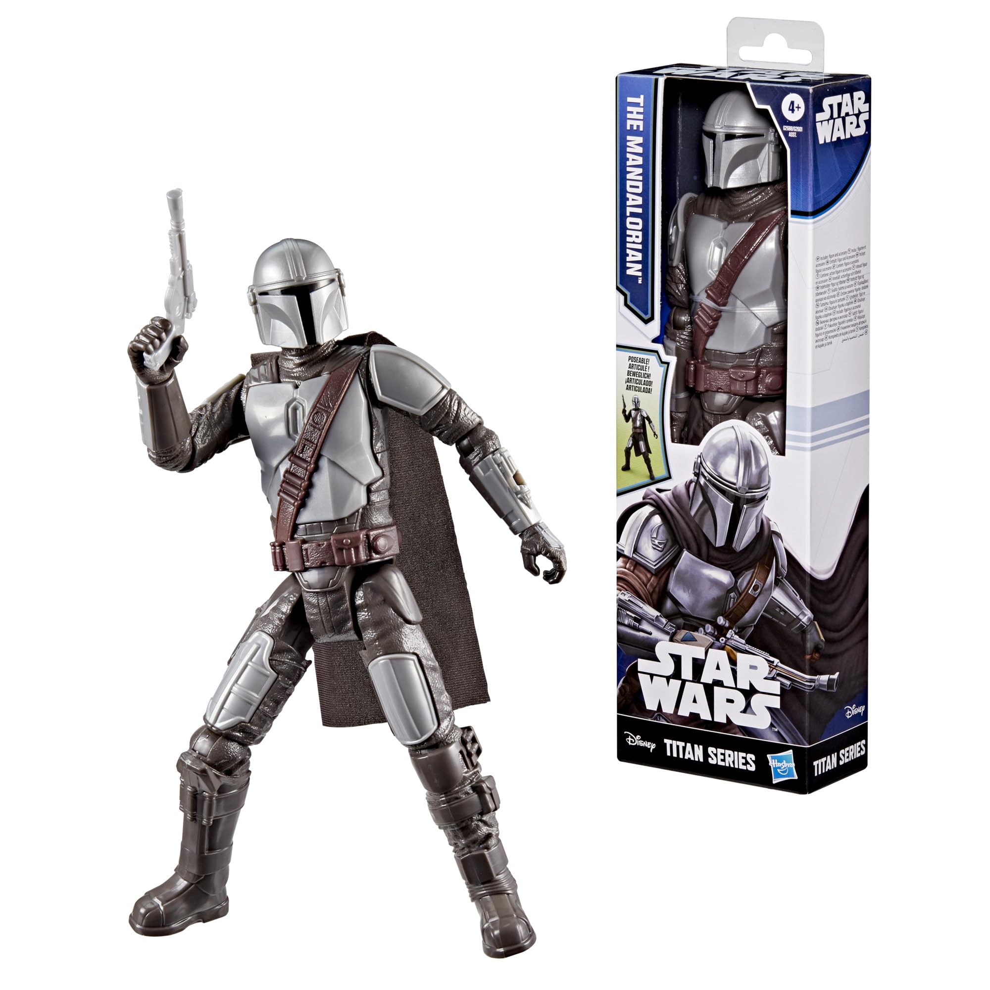 Star Wars Titan Series The Mandalorian Action Figure - 12 Inch Scale | 9 Points of Articulation 2