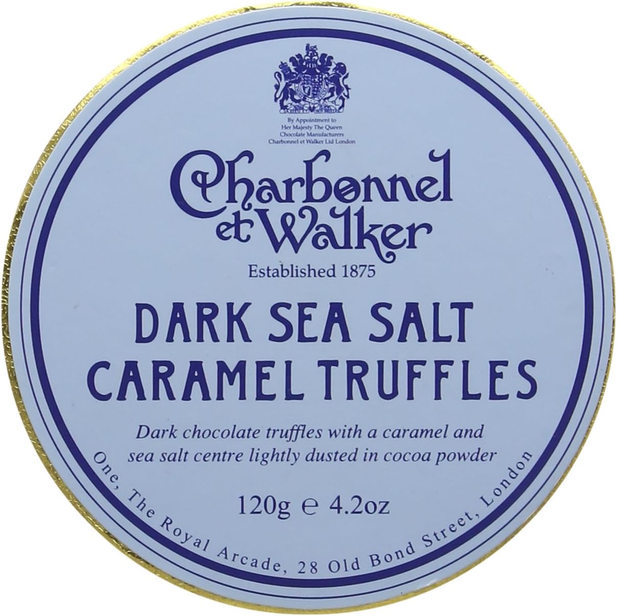 Charbonnel et Walker Dark Sea Salt Caramel Truffles 120 g 1