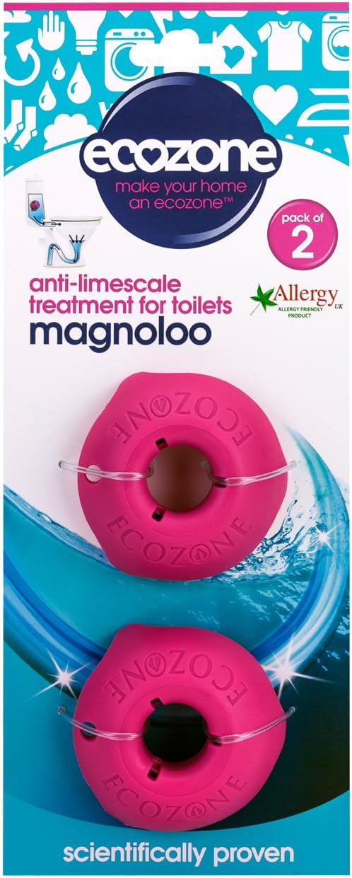 Ecozone Magnoloo Anti Limescale Treatment for Toilets - Pack of 2