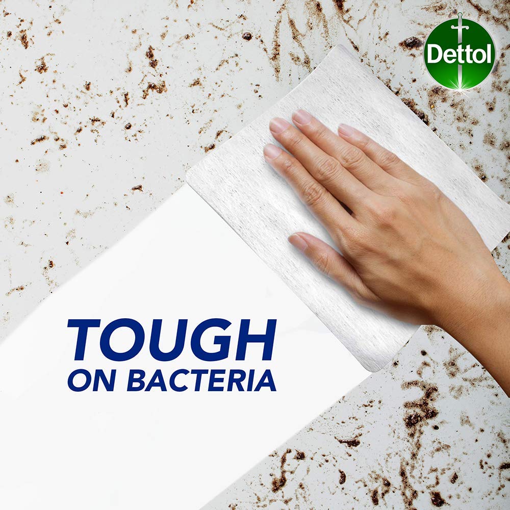 Dettol Big & Strong Kitchen Surface Cleaning Wipes - Kills 99.9% Bacteria | 2X Stronger | 25 Count 4