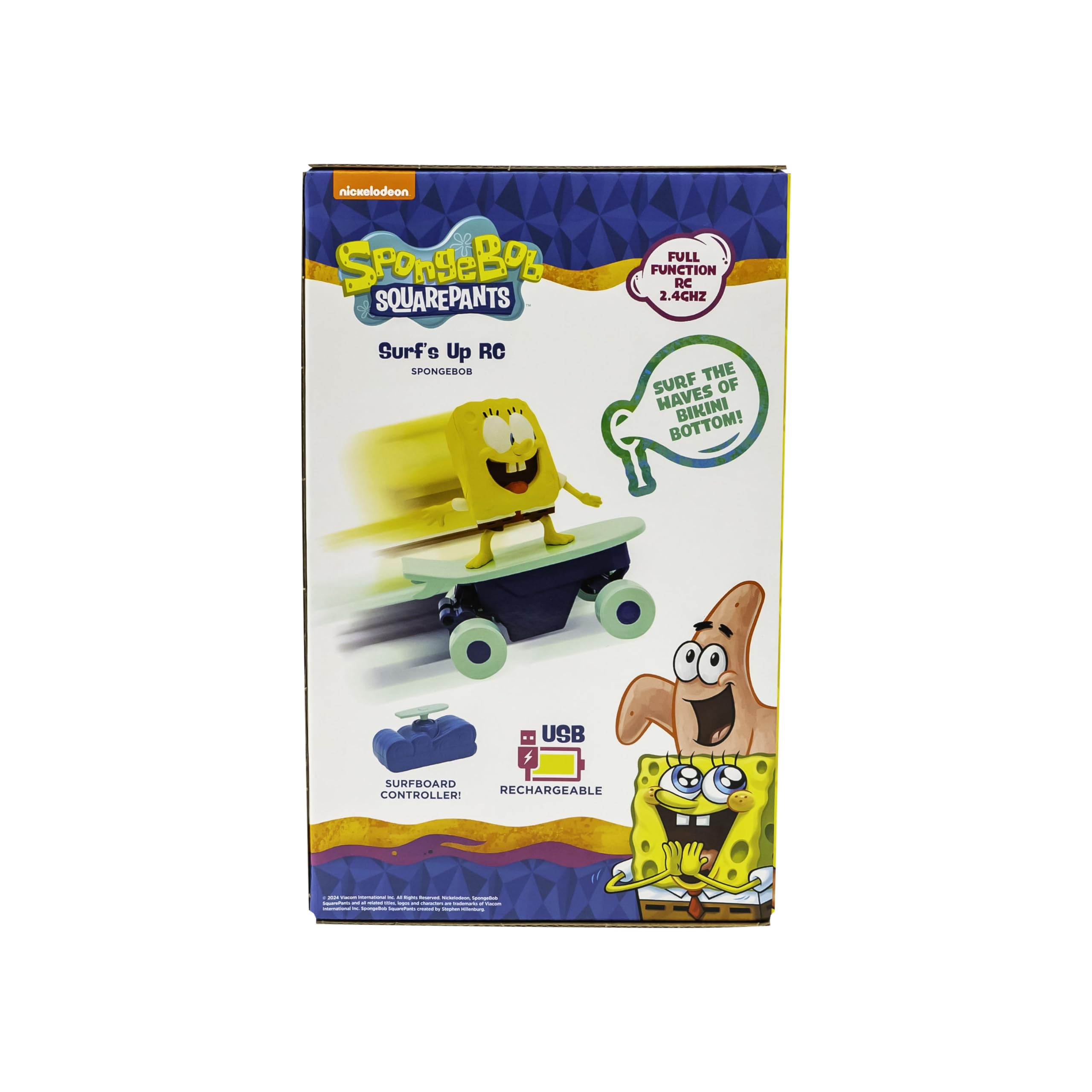 SpongeBob SquarePants Surf's Up RC Vehicle - Remote-Controlled Surfing Action, Ages 5+ 7