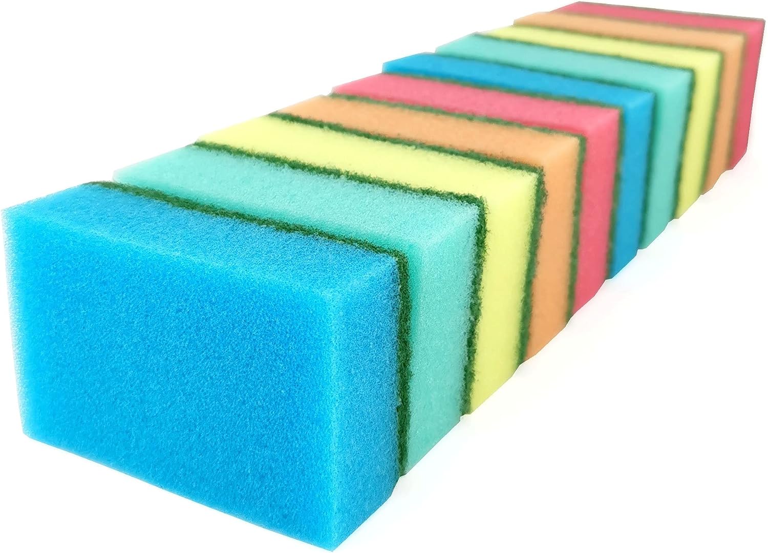 D.RECT MIDI Dishwashing Sponge 10-Pack - Dual-Sided Scrub for Pots, Pans & Dishes 4