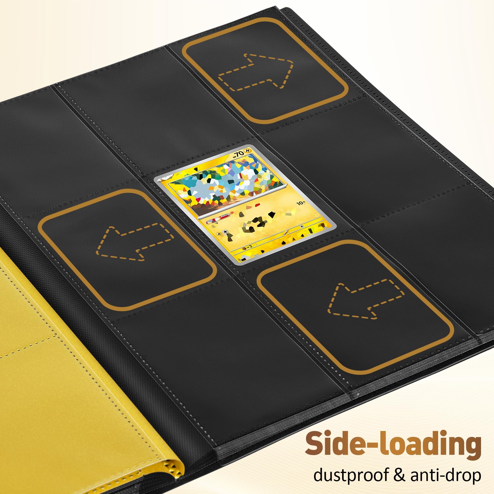Euqvunn Trading Card Binder - 432 Pockets, 24 Sheets, Black | Archival Safe Storage 5
