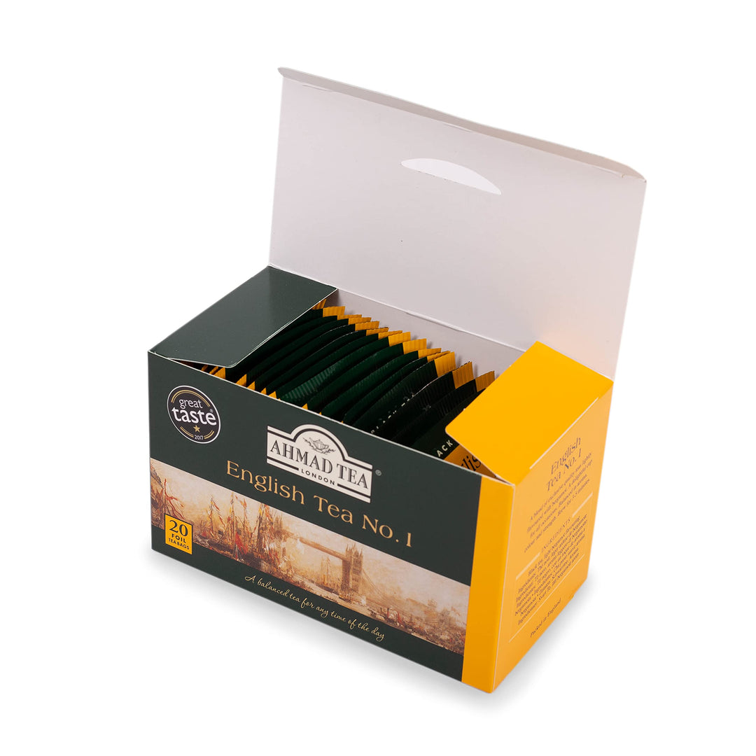 Ahmad Tea English Tea No.1 Black Tea - 20 Individually Foil-Wrapped Teabags