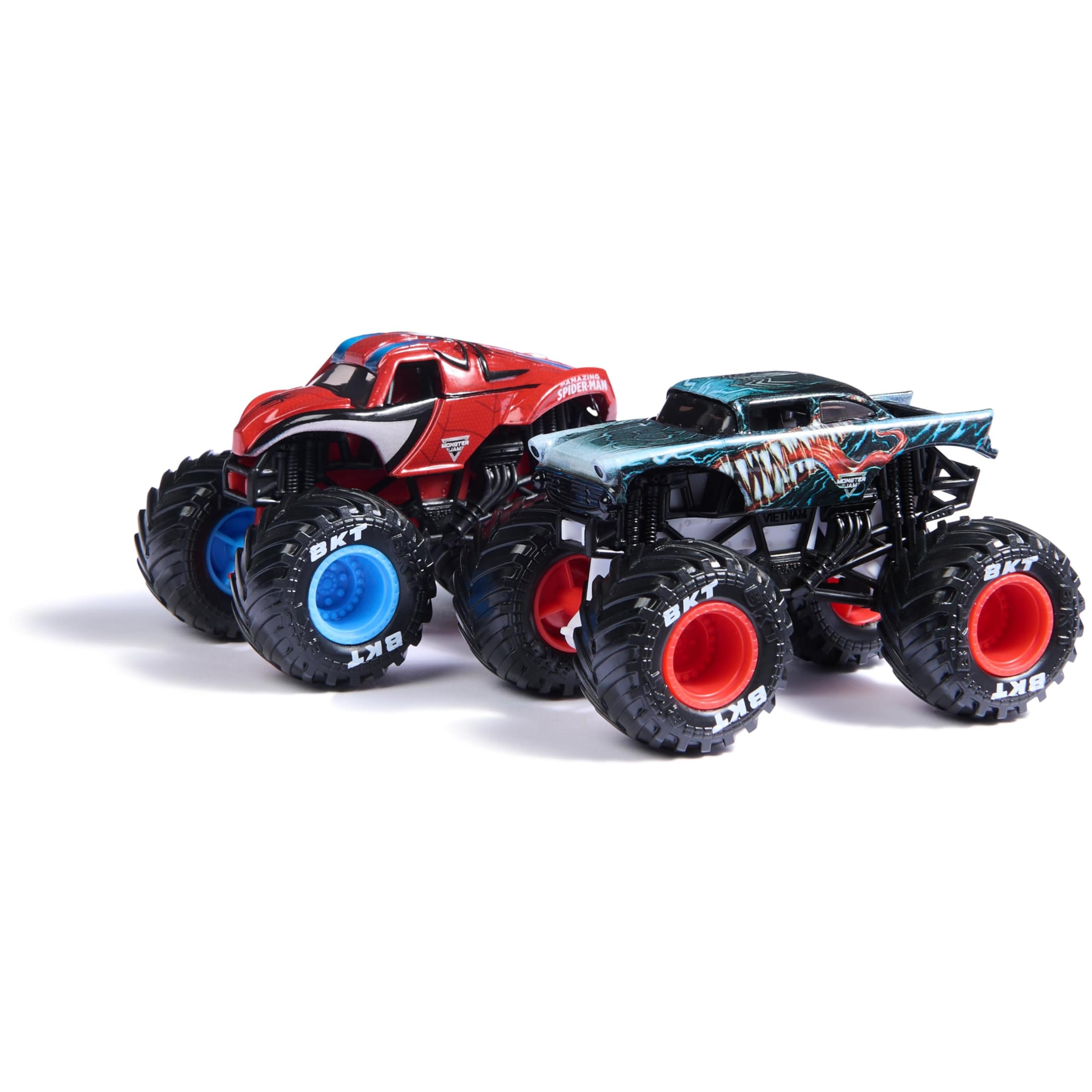 Monster Jam Marvel Iron Man Vs. War Machine Die-Cast Monster Truck Playset | 1:64 Scale 2