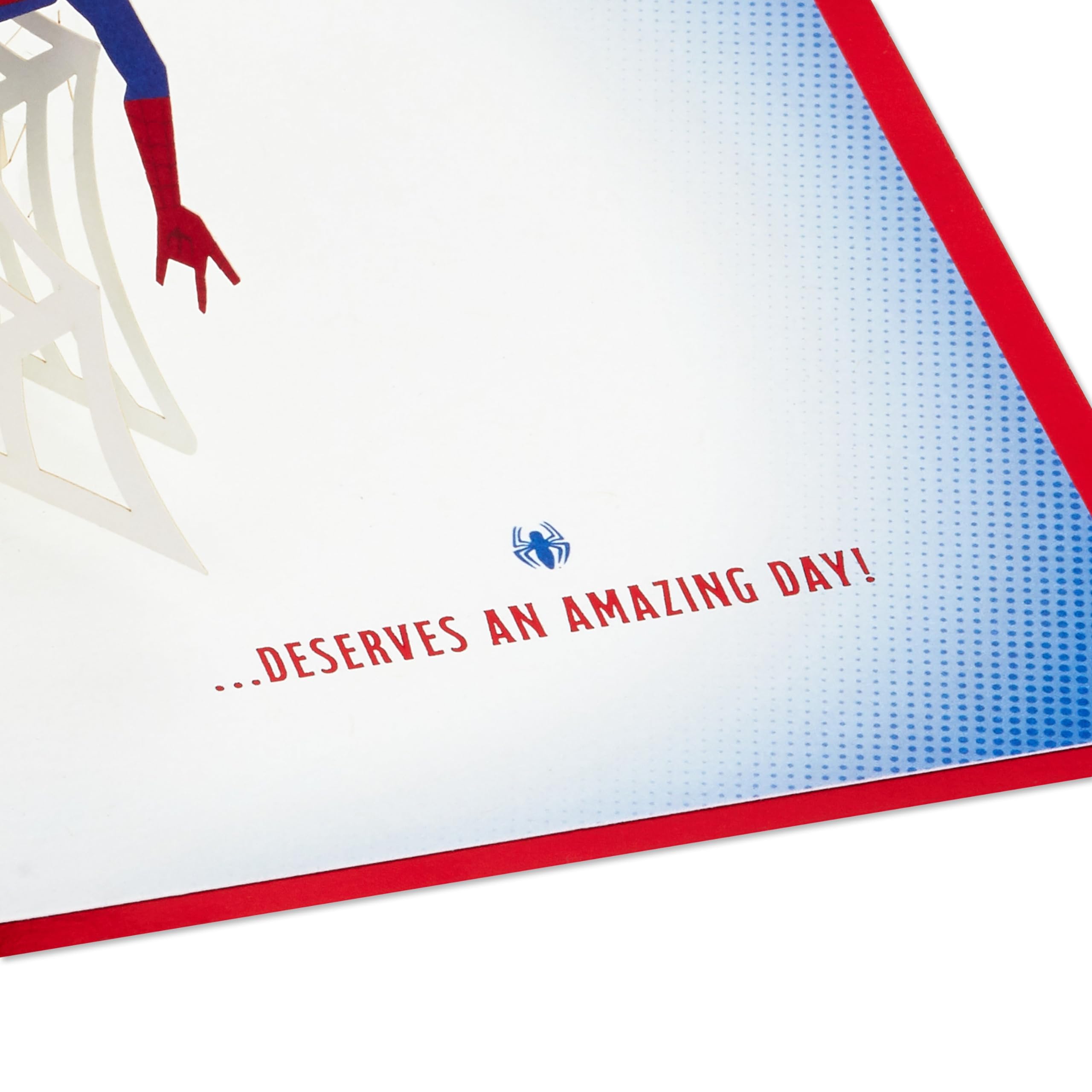 Hallmark MARVEL Spider-Man 3D Pop-Up Birthday Card with Red Metallic Foil | FSC Certified 7