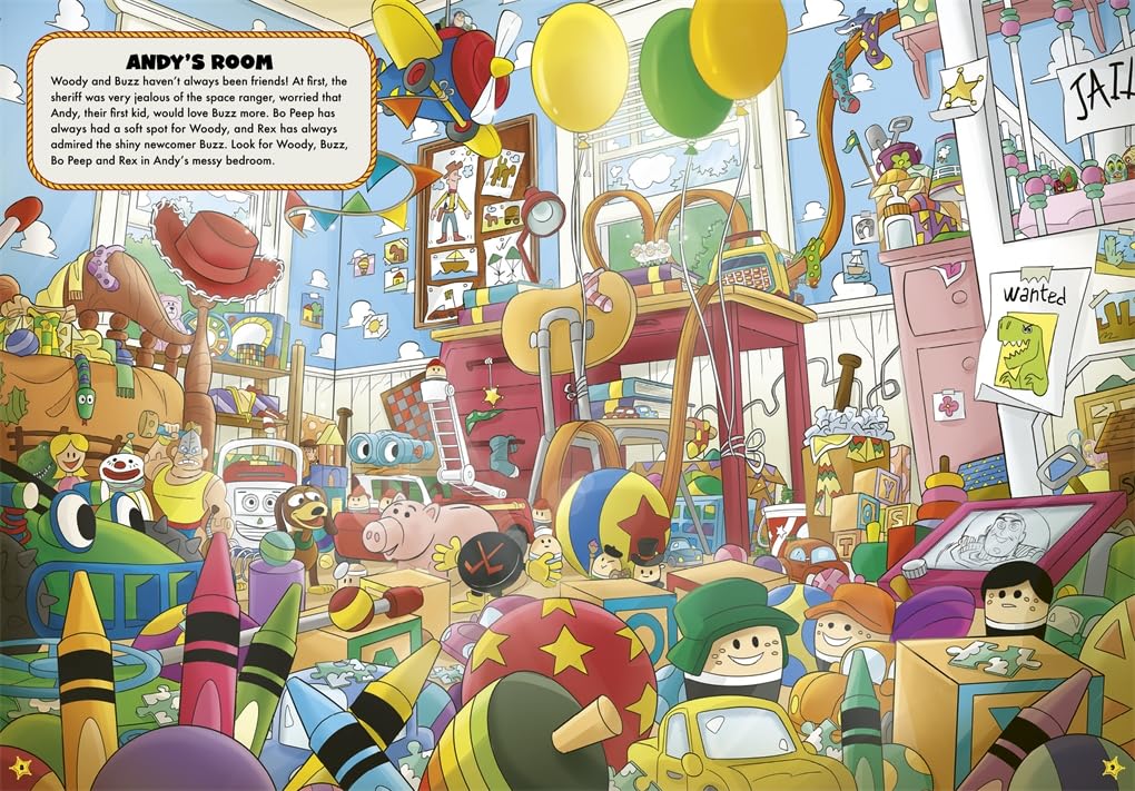 Studio Press Where are Woody and Buzz?: A Disney Pixar Toy Story Search and Find Activity Book | 40 Pages | Ages 4+ 2