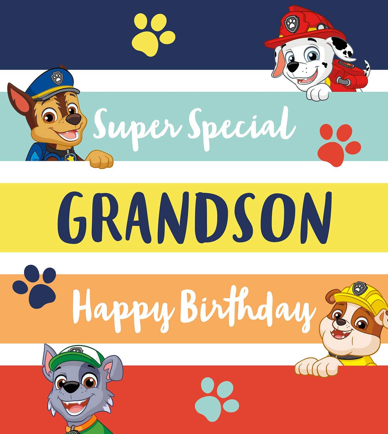Danilo Promotions LTD Paw Patrol Grandson Birthday Card | 7 x 6 Inch | Parchment 3