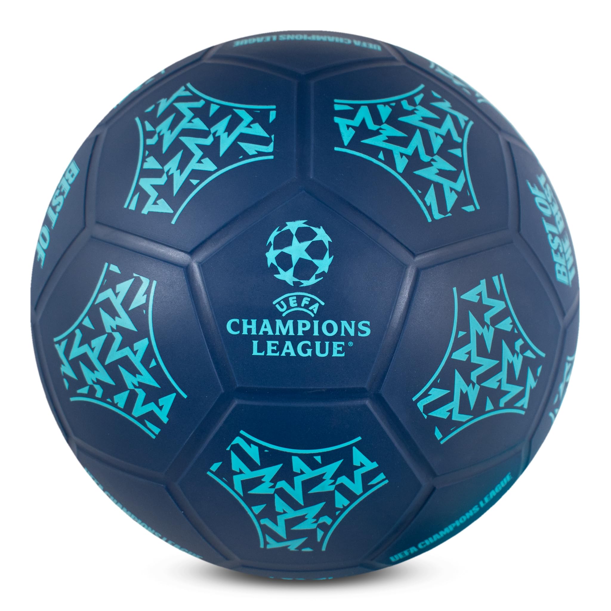 Hy-Pro UEFA Champions League Street Football Set - Size 5 Ball, Pump, Bottle & Cones | All Ages