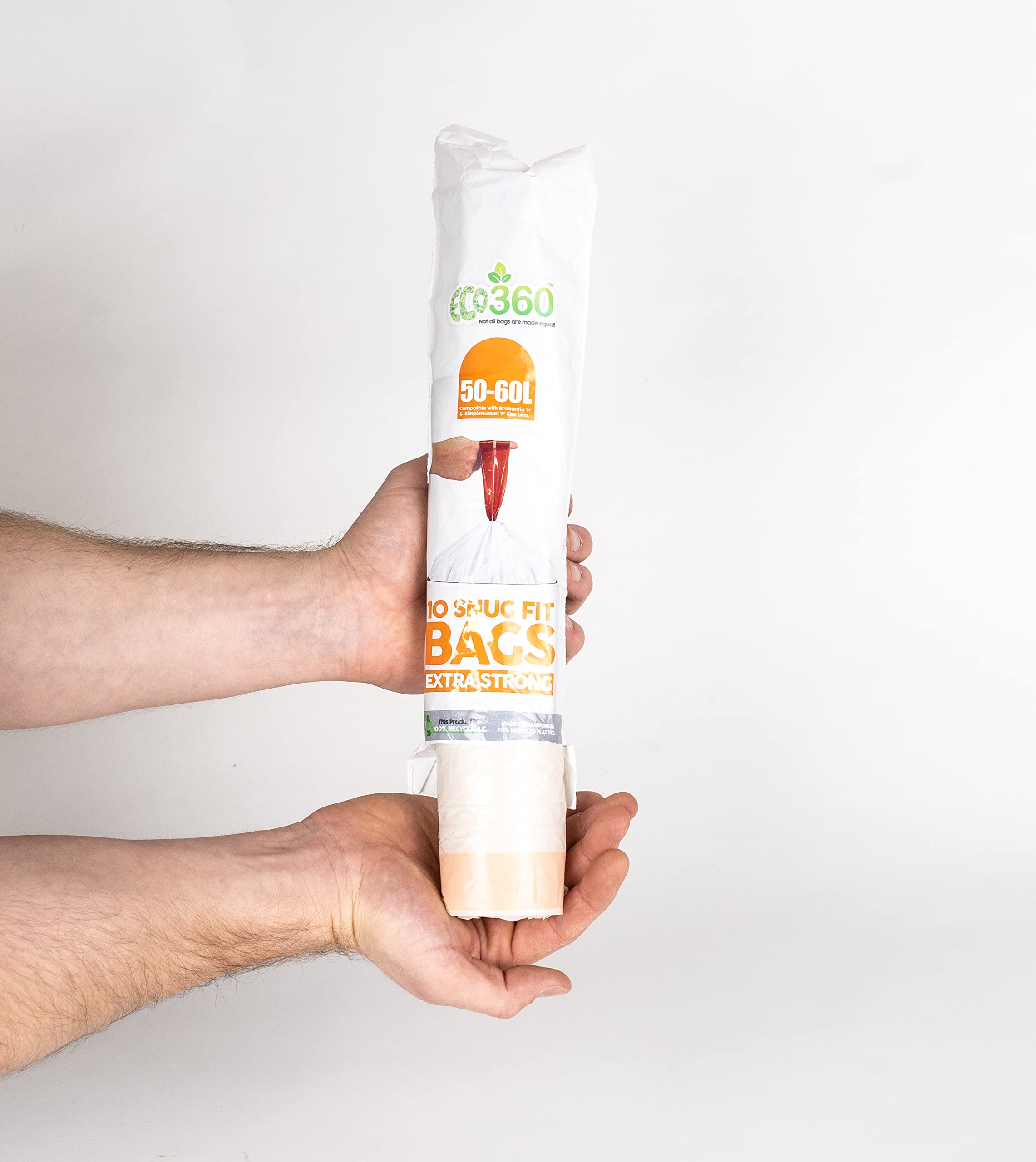 EcoBag Eco360 Extra Strong Kitchen Drawstring Bin Liners 60L 7