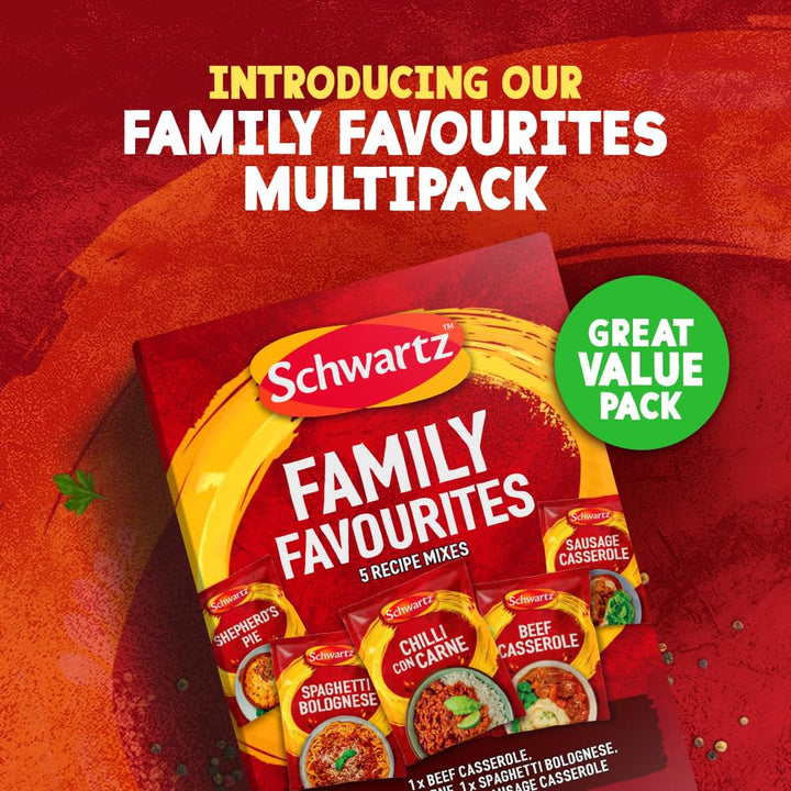 Schwartz - Family Favourites Recipe Mix Bundle Pack of 5