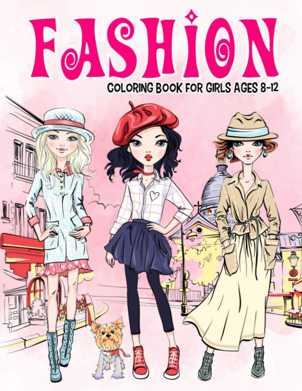 Fashion Coloring Book for Girls Ages 8-12 by Twinkle, Little Eye | Runway Style Designs 1