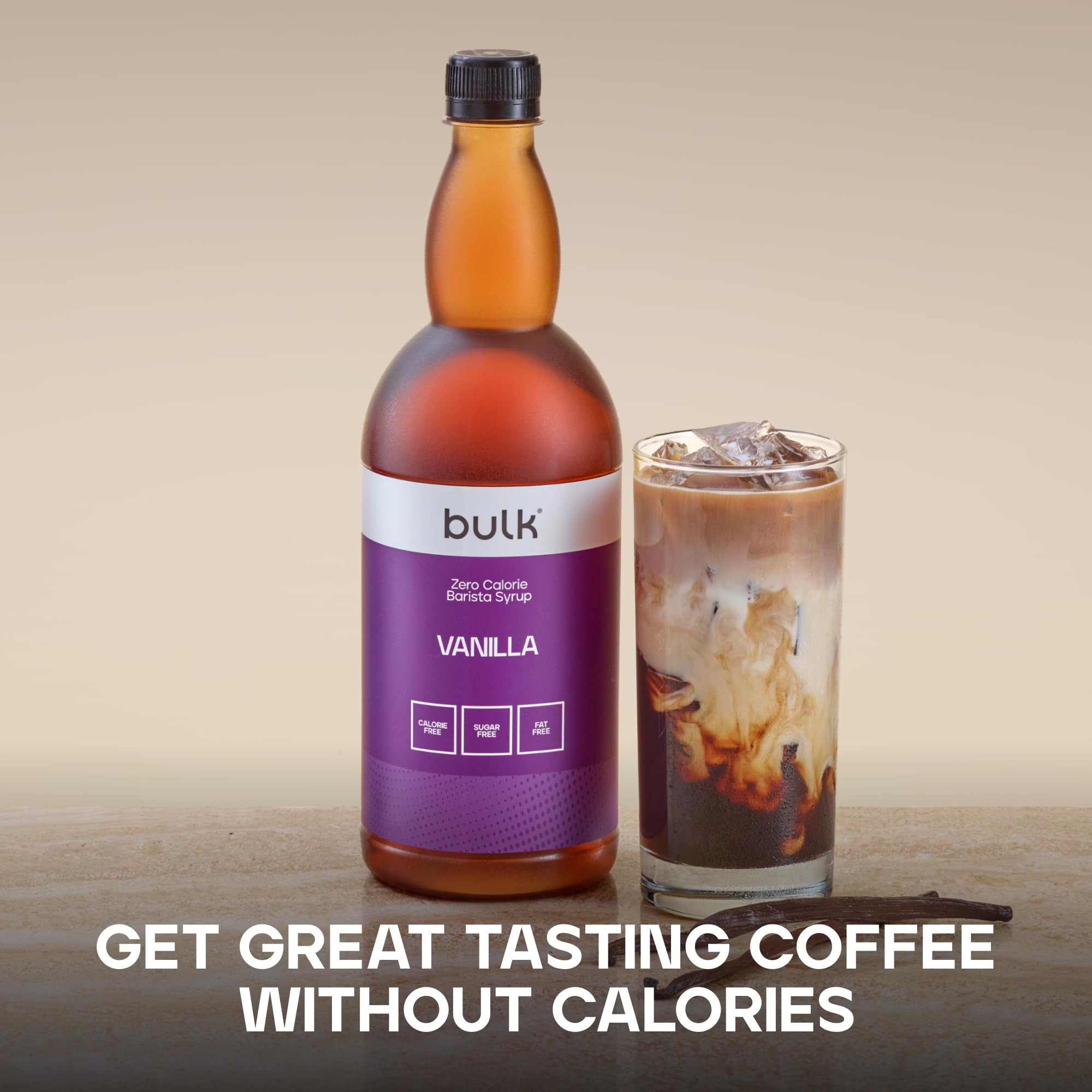 Bulk Zero Calorie Barista Syrup - Vanilla Flavor | 1 Litre | Sugar & Fat Free 2