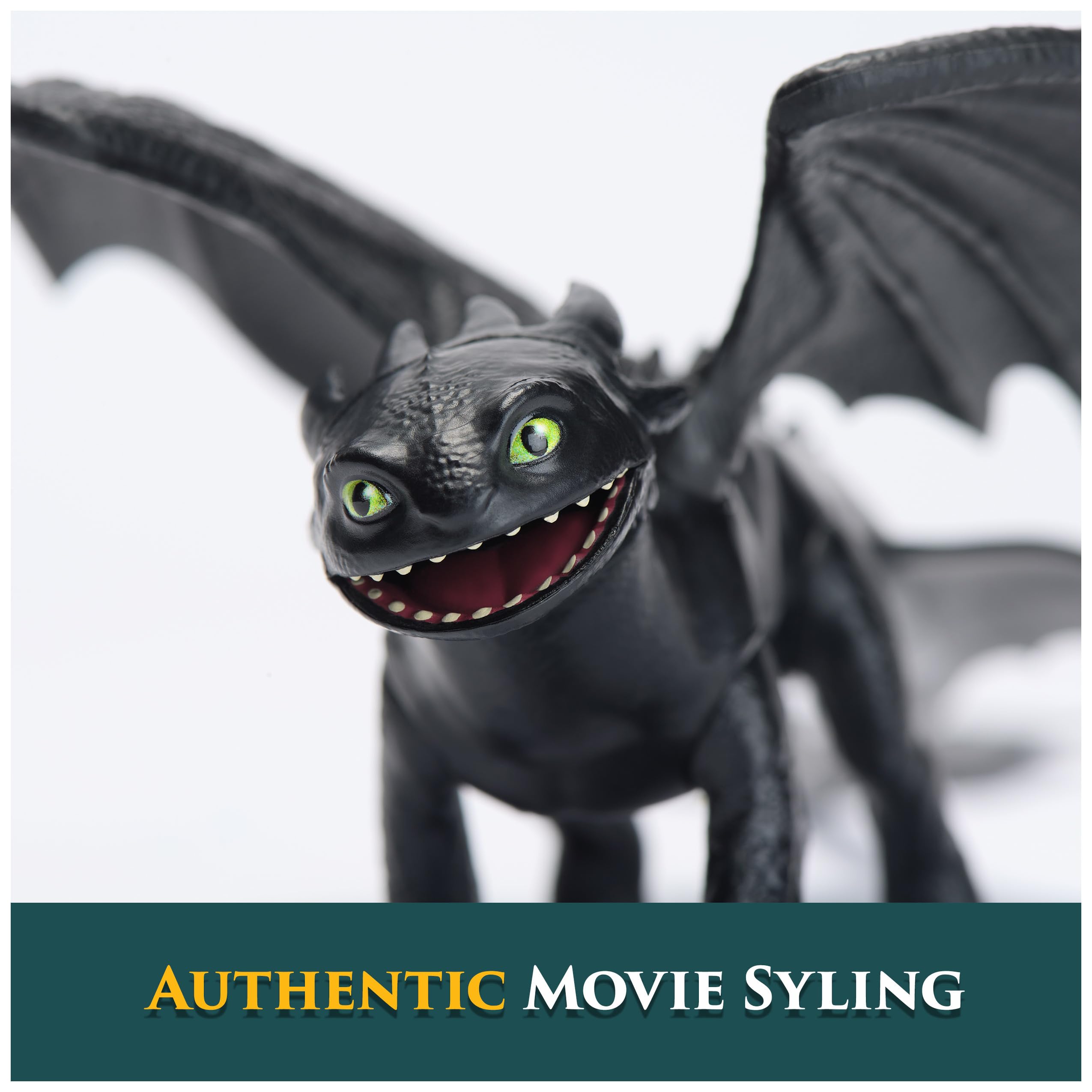 Toothless Dragon Action Figure - 23 cm Moving Wings, How to Train Your Dragon Age 4+ 10