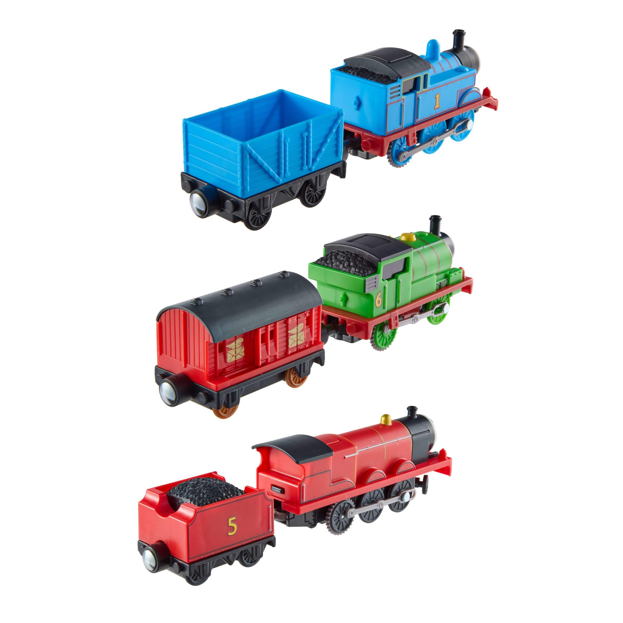 THOMAS & FRIENDS Motorized Engine Multipack with Thomas, Percy, and James | Ages 3+ 5