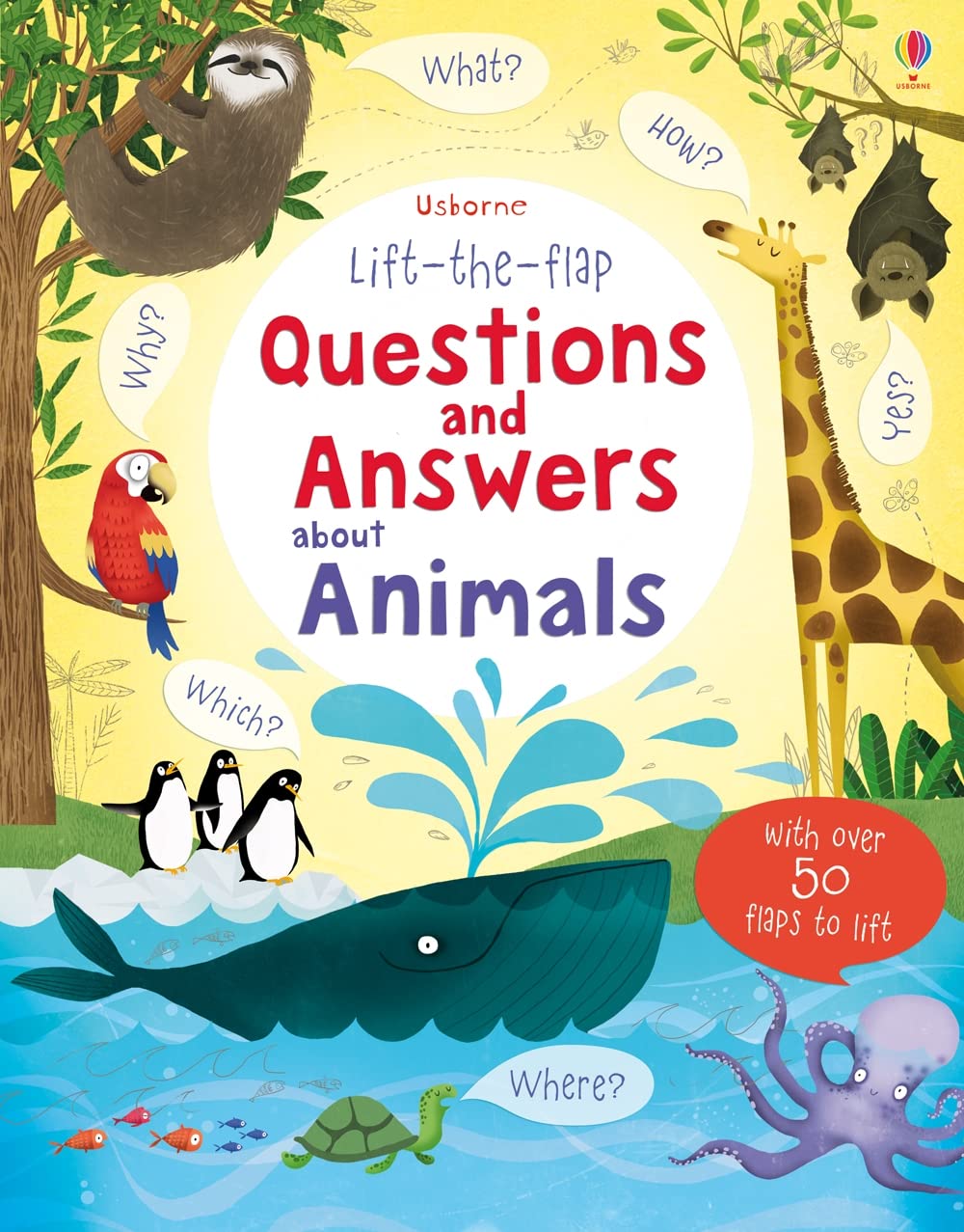 Usborne Lift the Flap Questions & Answers about Animals Book | Hardcover