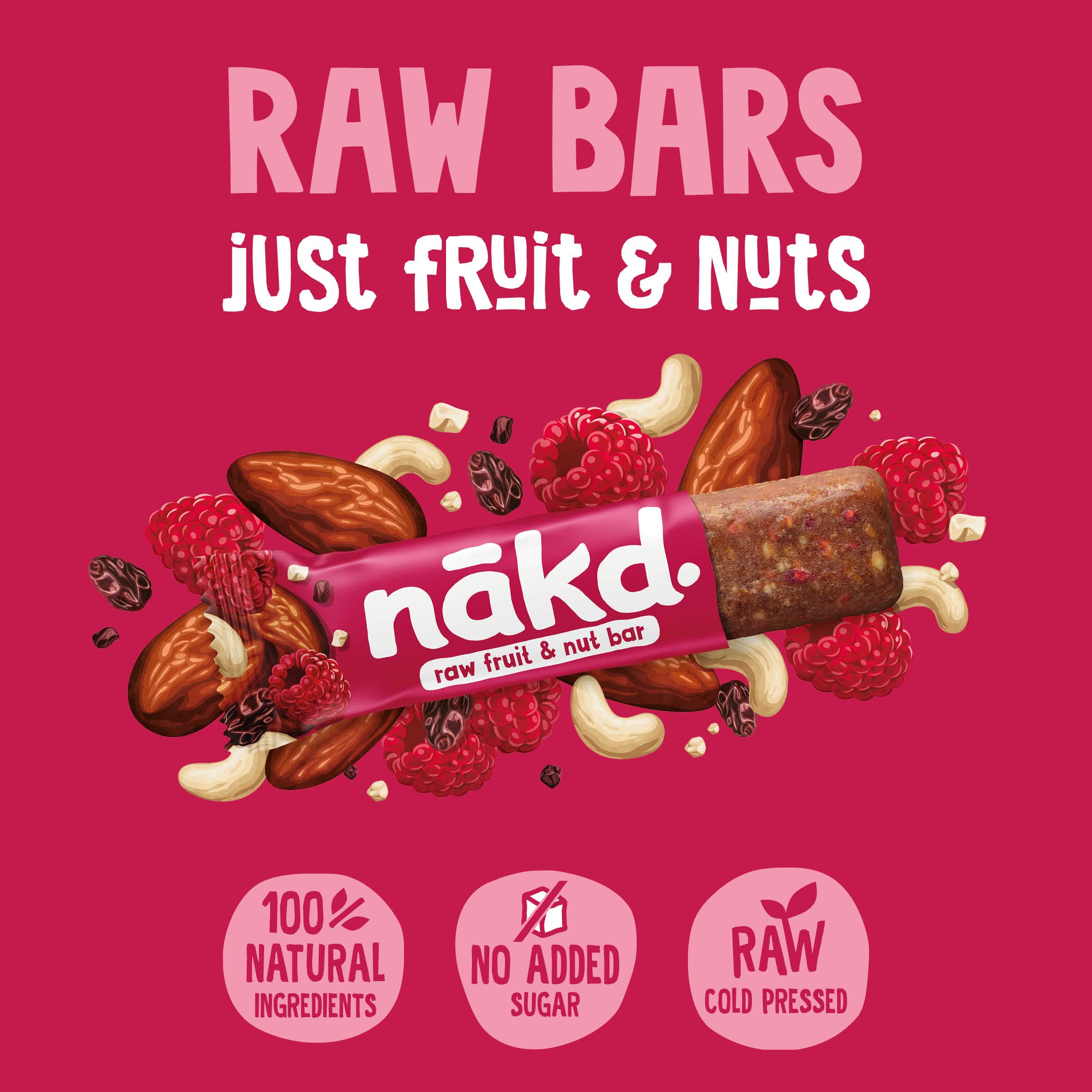 Nakd Berry Delight 35g Fruit & Nut Snack Bar - Case of 48 Raw, Vegan, Gluten-Free Bars 8