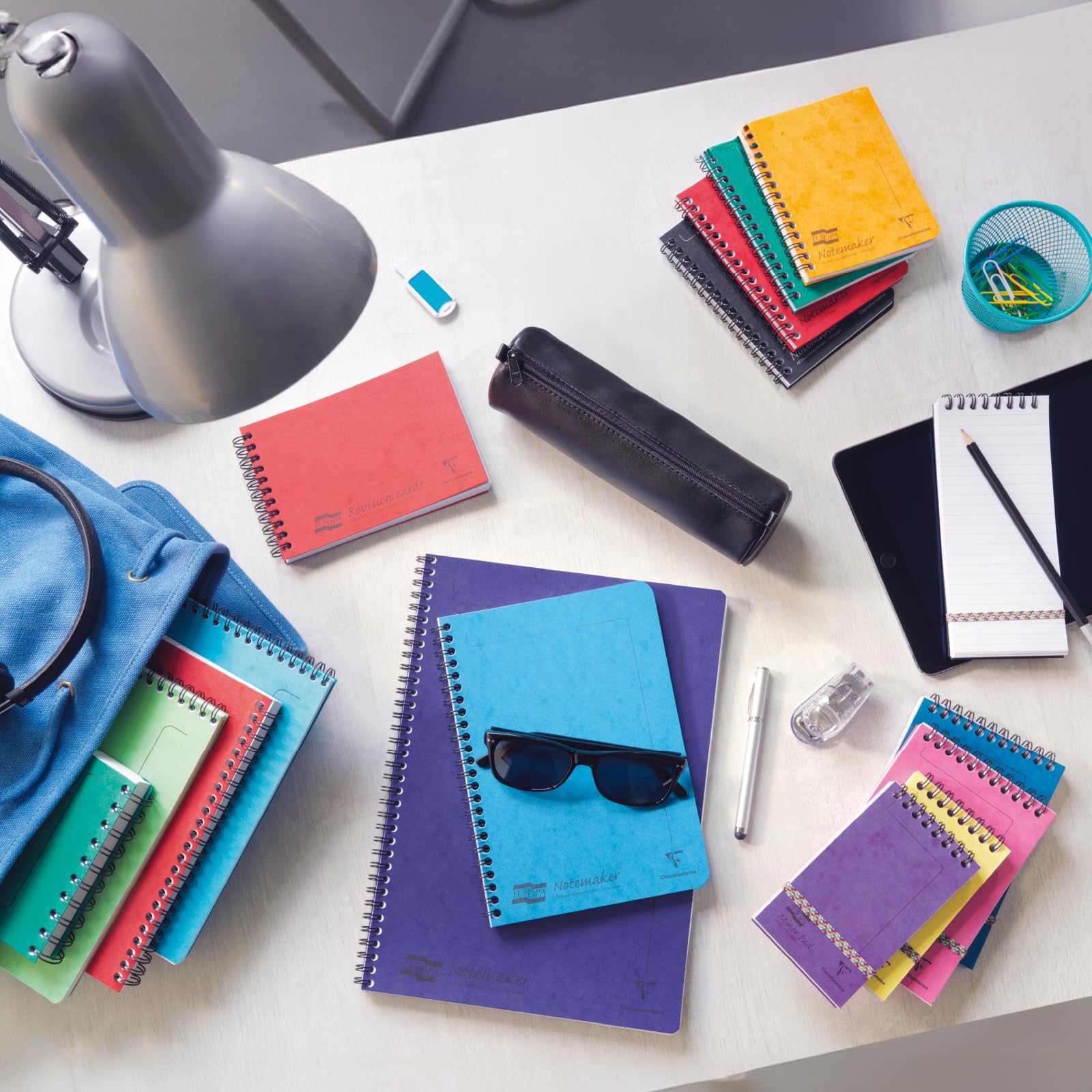 Clairefontaine Notemakers Europa Spiral Notebook - A4 21 x 29.7 cm, 120 Pages, Blue 4