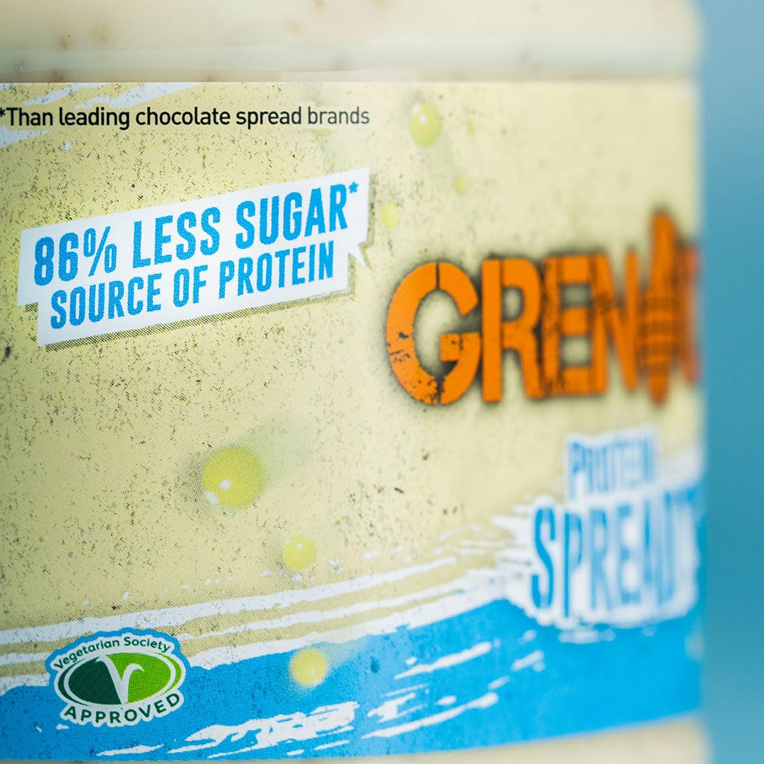 Grenade White Chocolate Cookie Protein Spread - 20% Protein | Low Sugar | 360 g Jar