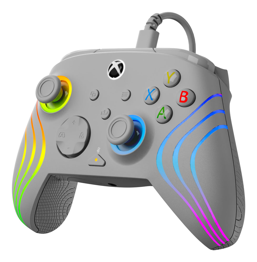 Turtle Beach Afterglow Wave Grey Wired RGB Gaming Controller for Xbox & PC