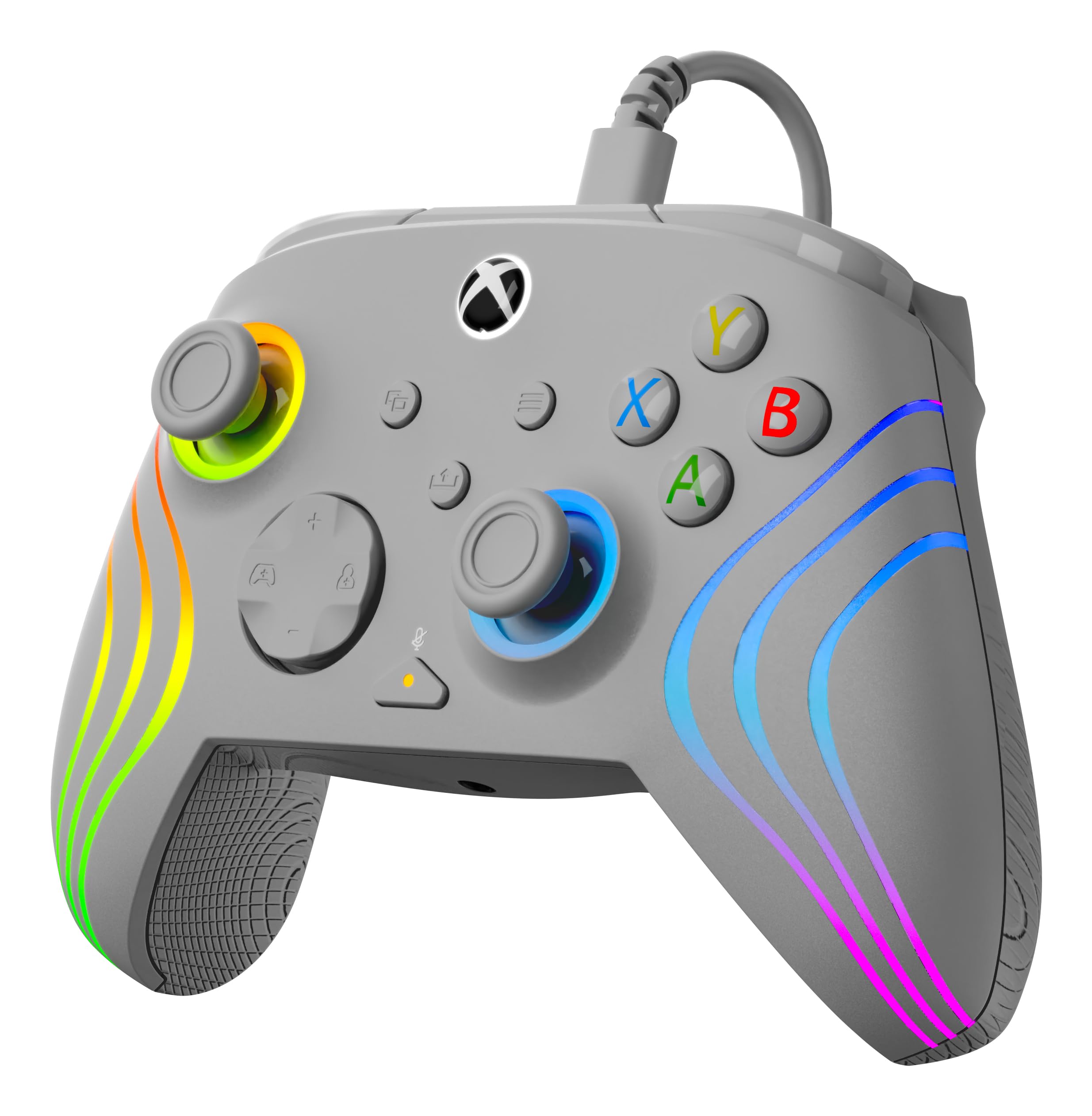 Turtle Beach Afterglow Wave Grauer kabelgebundener RGB-Gaming-Controller für Xbox &amp; PC 6