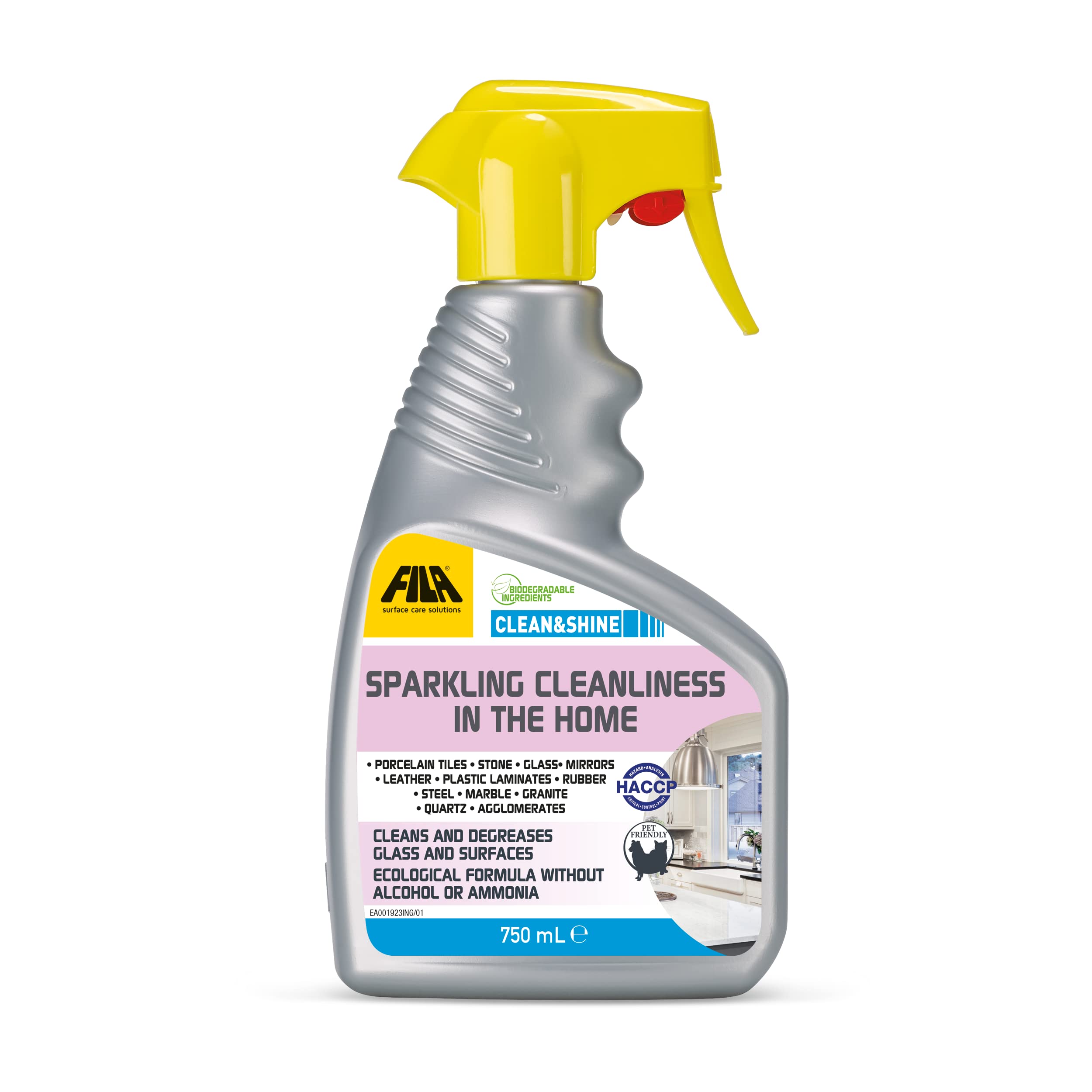 FILA Surface Care Solutions CLEAN&SHINE All Purpose Cleaner - 750 ml Liquid, Fresh Scent