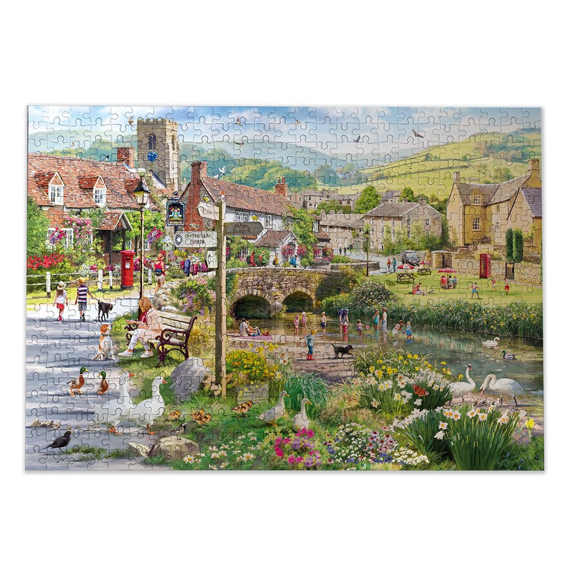 Gibsons Puddle Ducks & Paddling Jigsaw Puzzle - 500 Pieces | Richard Macneil Art | UK Made 8