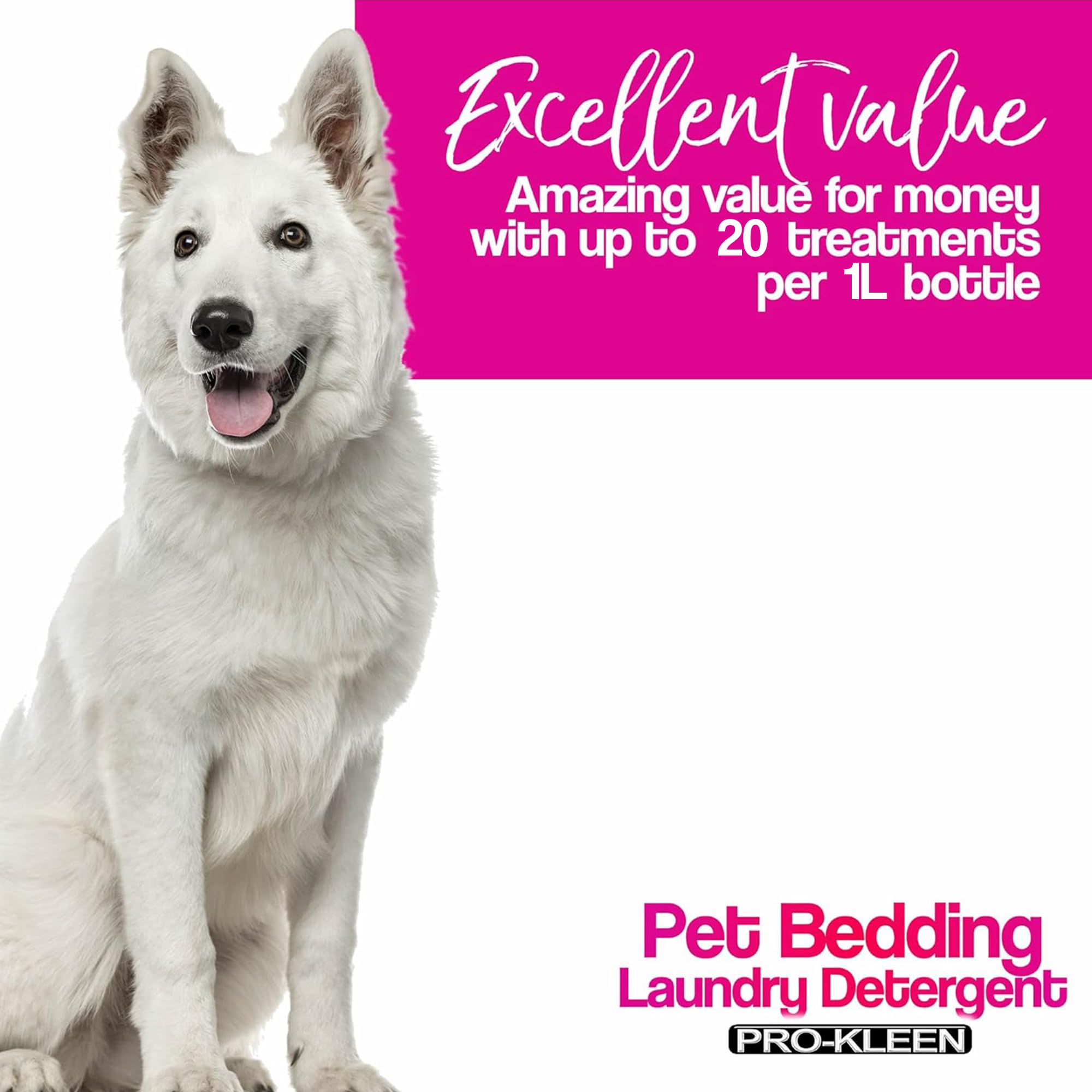 Pro-Kleen Pet Bedding Laundry Detergent - Fresh Linen (1L) - Non-Bio 6