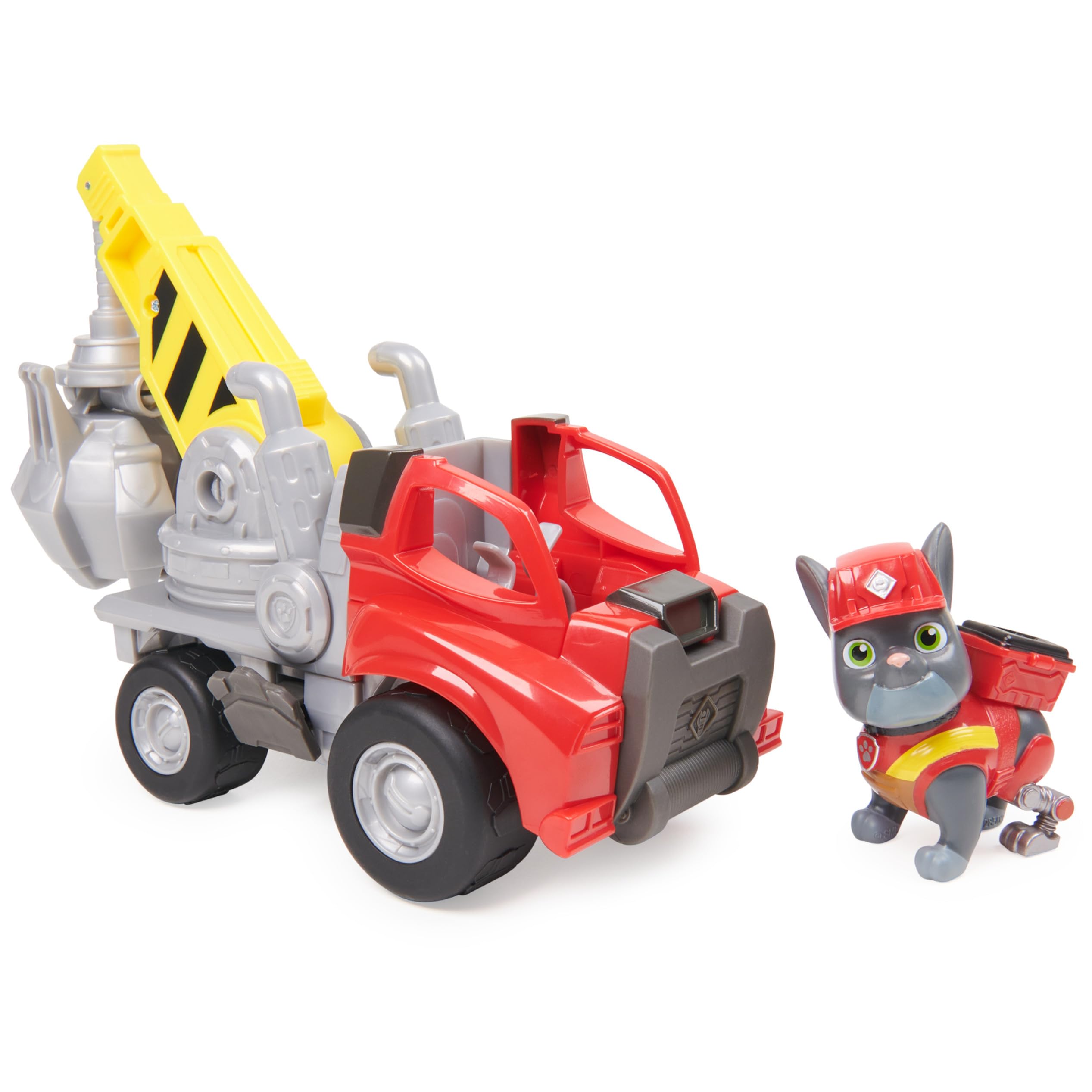Rubble & Crew Charger’s Crane Grabber Toy Truck with Action Figure | Ages 3+ | Multicolor