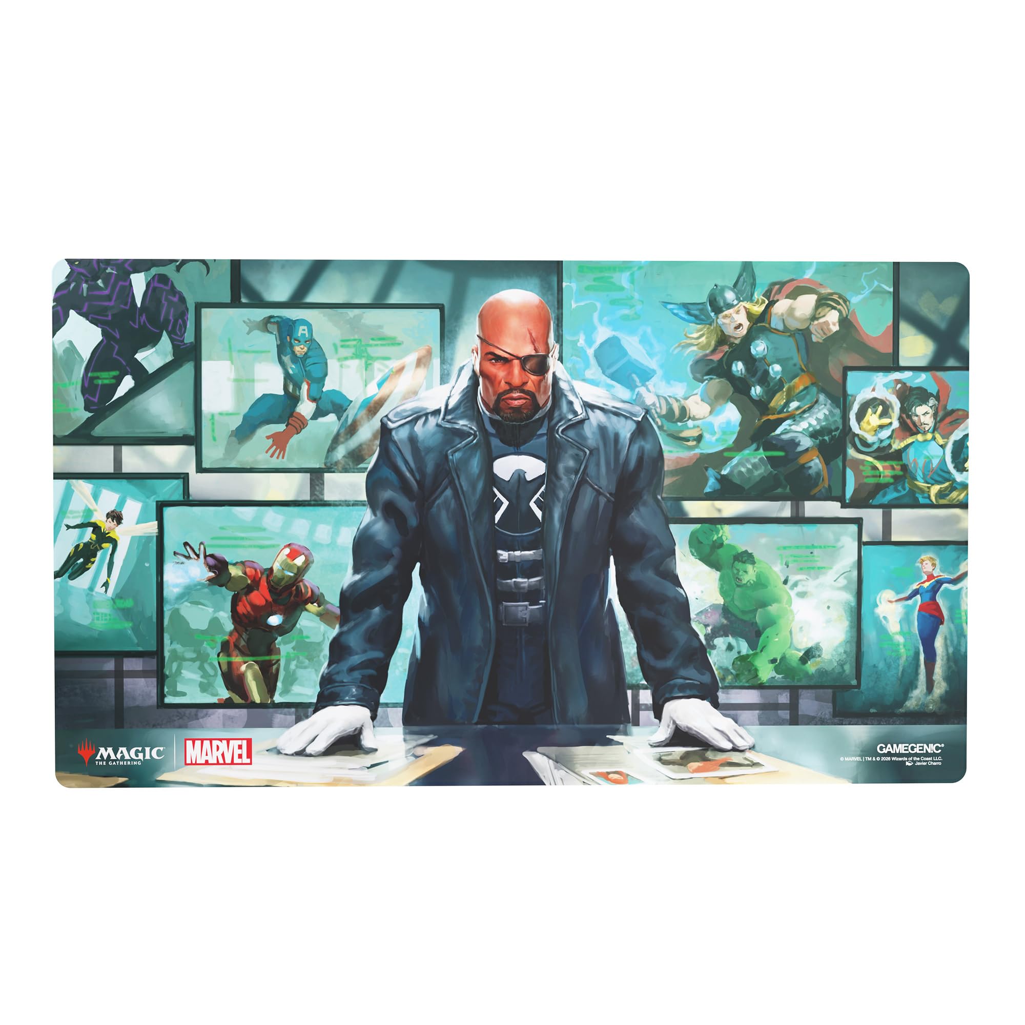 Gamegenic Magic: The Gathering Marvel Super Heroes Prime Playmat - Nick Fury Artwork 1